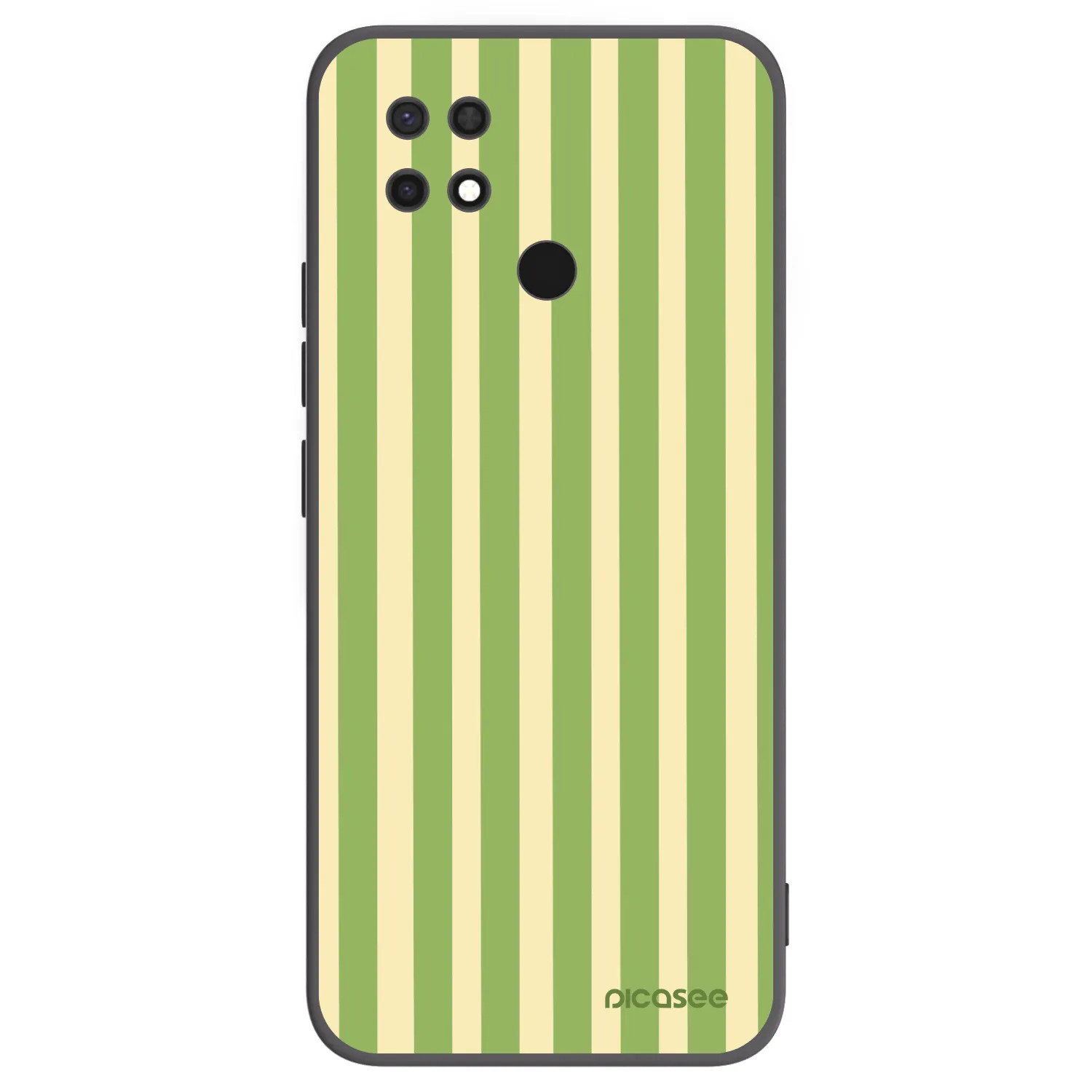 Picasee crna silikonska maskica za Xiaomi Redmi 10C - Lines Matcha
