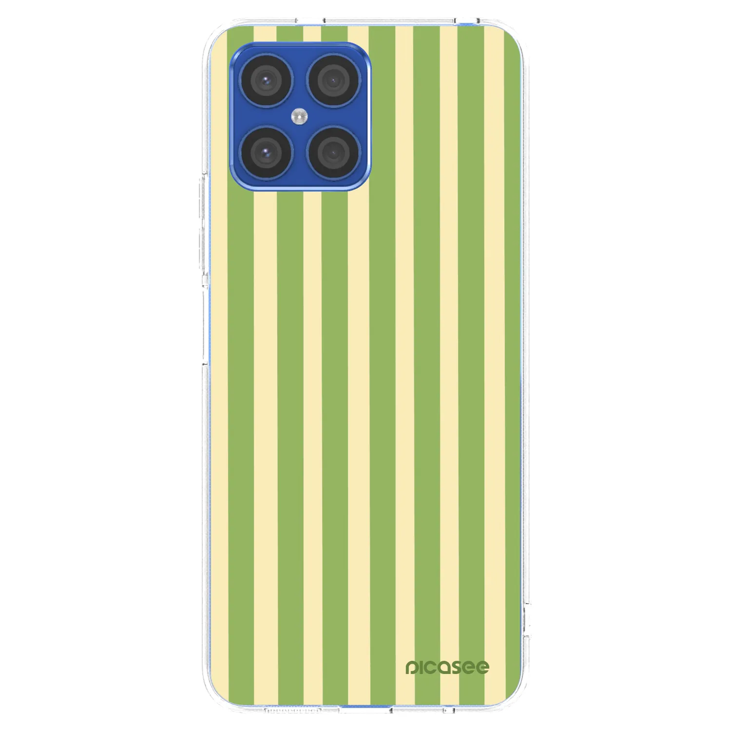 Picasee silikonska prozirna maskica za Honor X8 4G - Lines Matcha