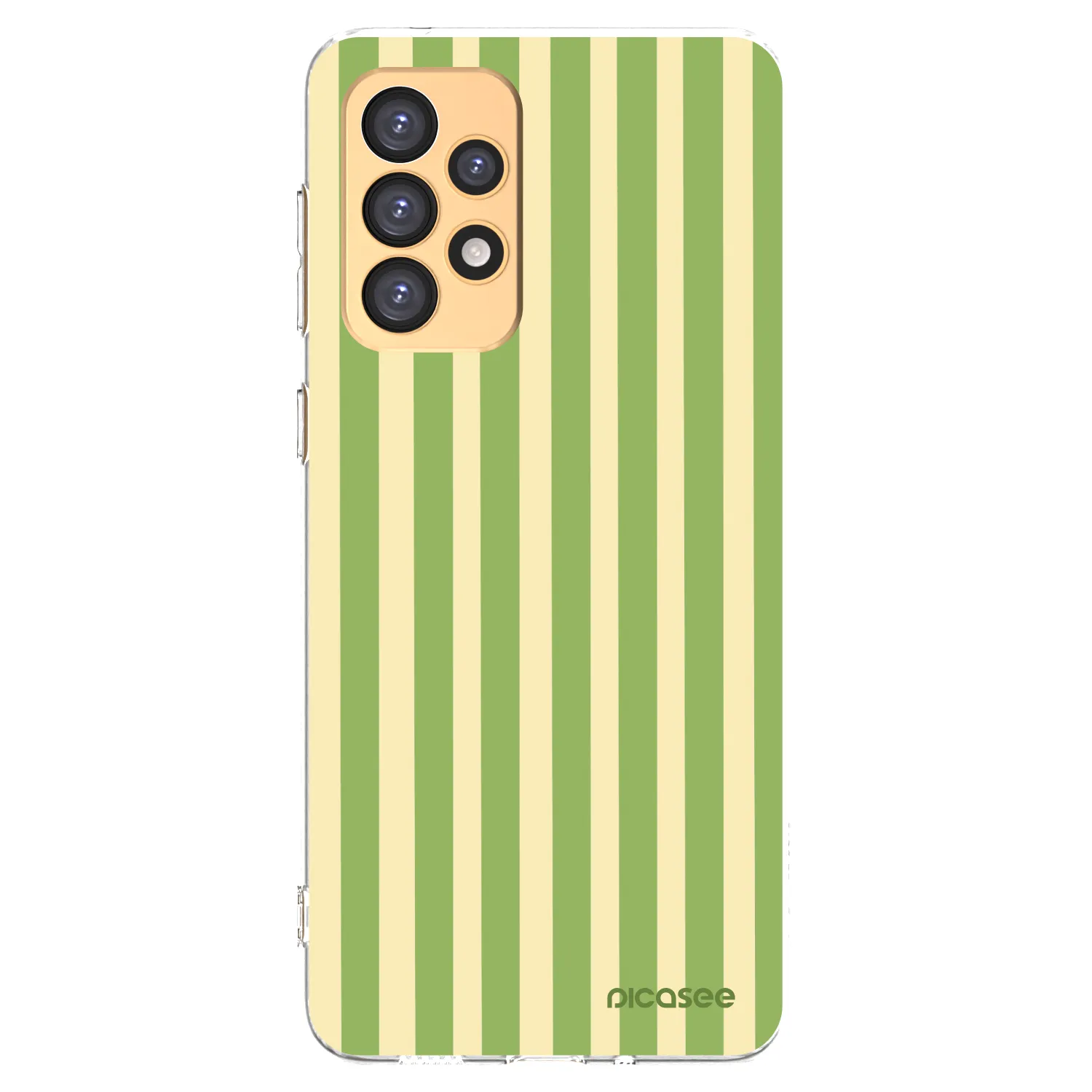 Picasee silikonska prozirna maskica za Samsung Galaxy A33 5G A336 - Lines Matcha