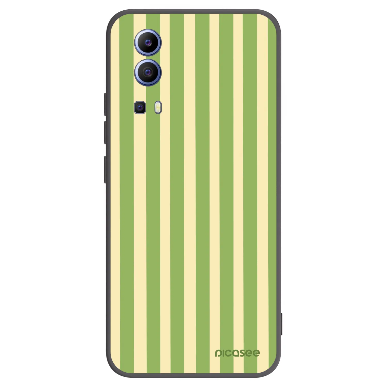 Picasee crna silikonska maskica za Vivo Y52 5G - Lines Matcha