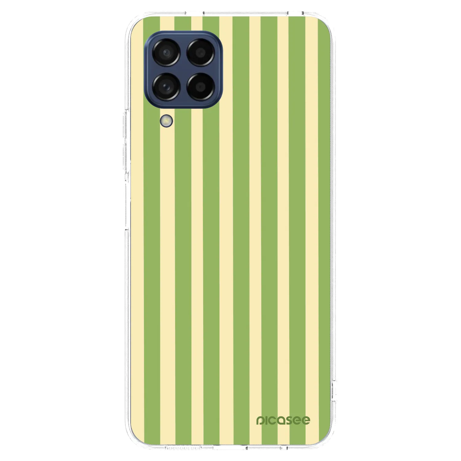 Picasee silikonska prozirna maskica za Samsung Galaxy M53 5G - Lines Matcha