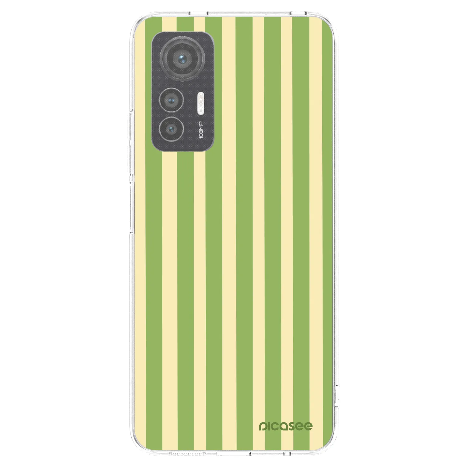 Picasee silikonska prozirna maskica za Xiaomi 12 Lite - Lines Matcha