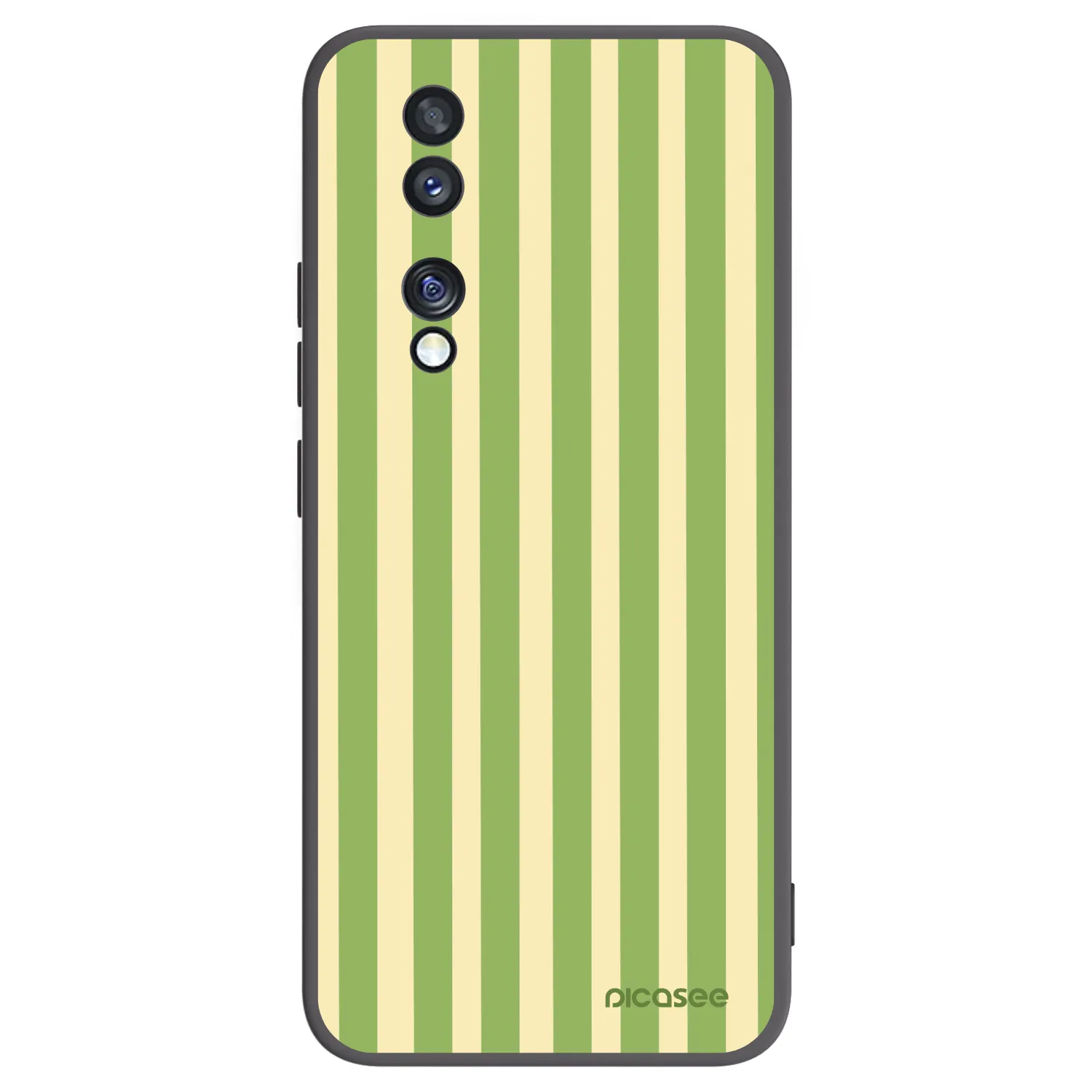Picasee crna silikonska maskica za Honor 70 - Lines Matcha
