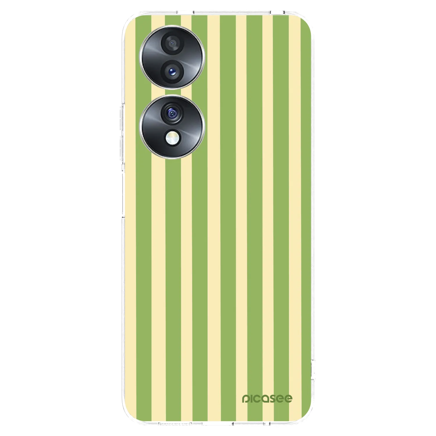 Picasee silikonska prozirna maskica za Honor 70 - Lines Matcha