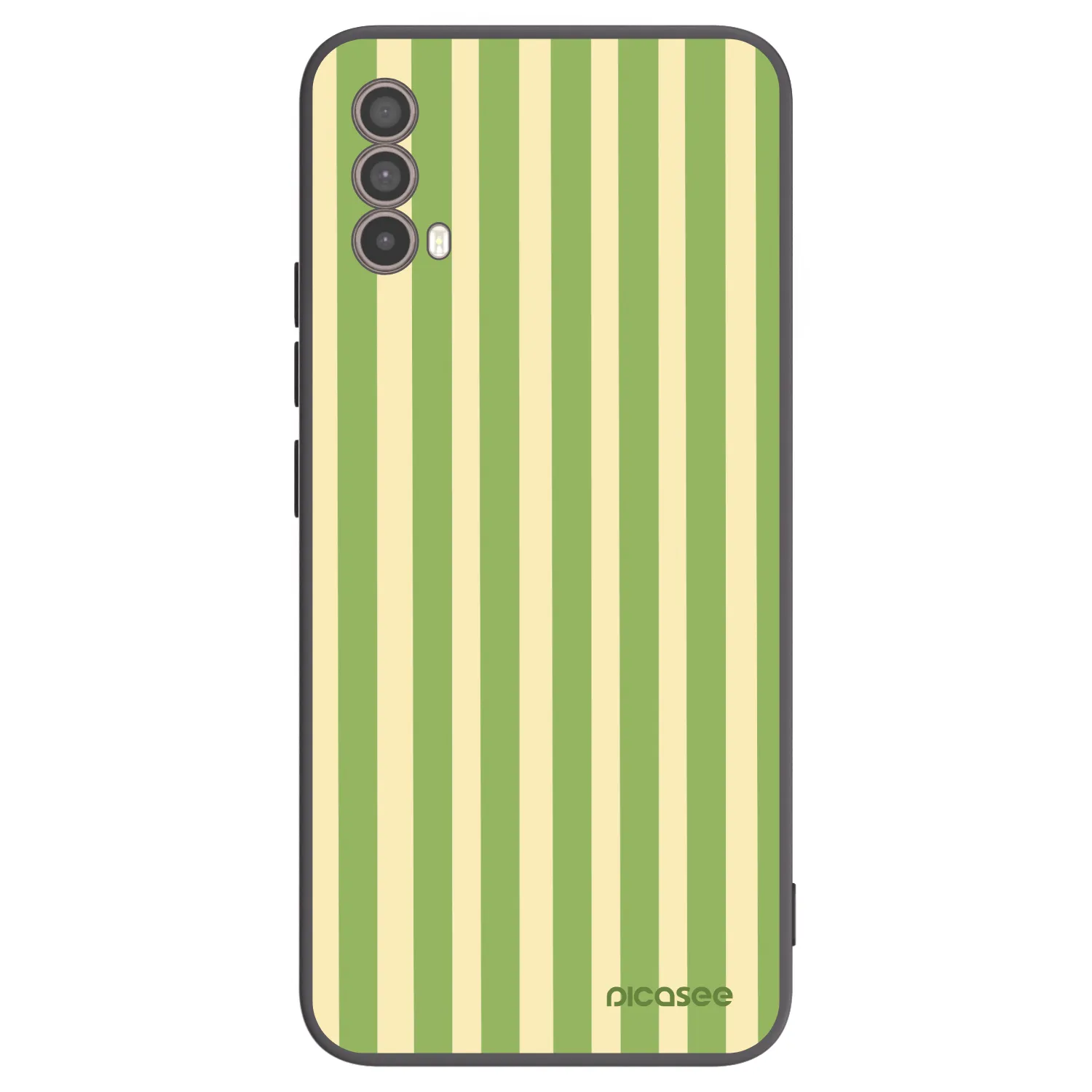 Picasee crna silikonska maskica za Motorola Moto E40 - Lines Matcha