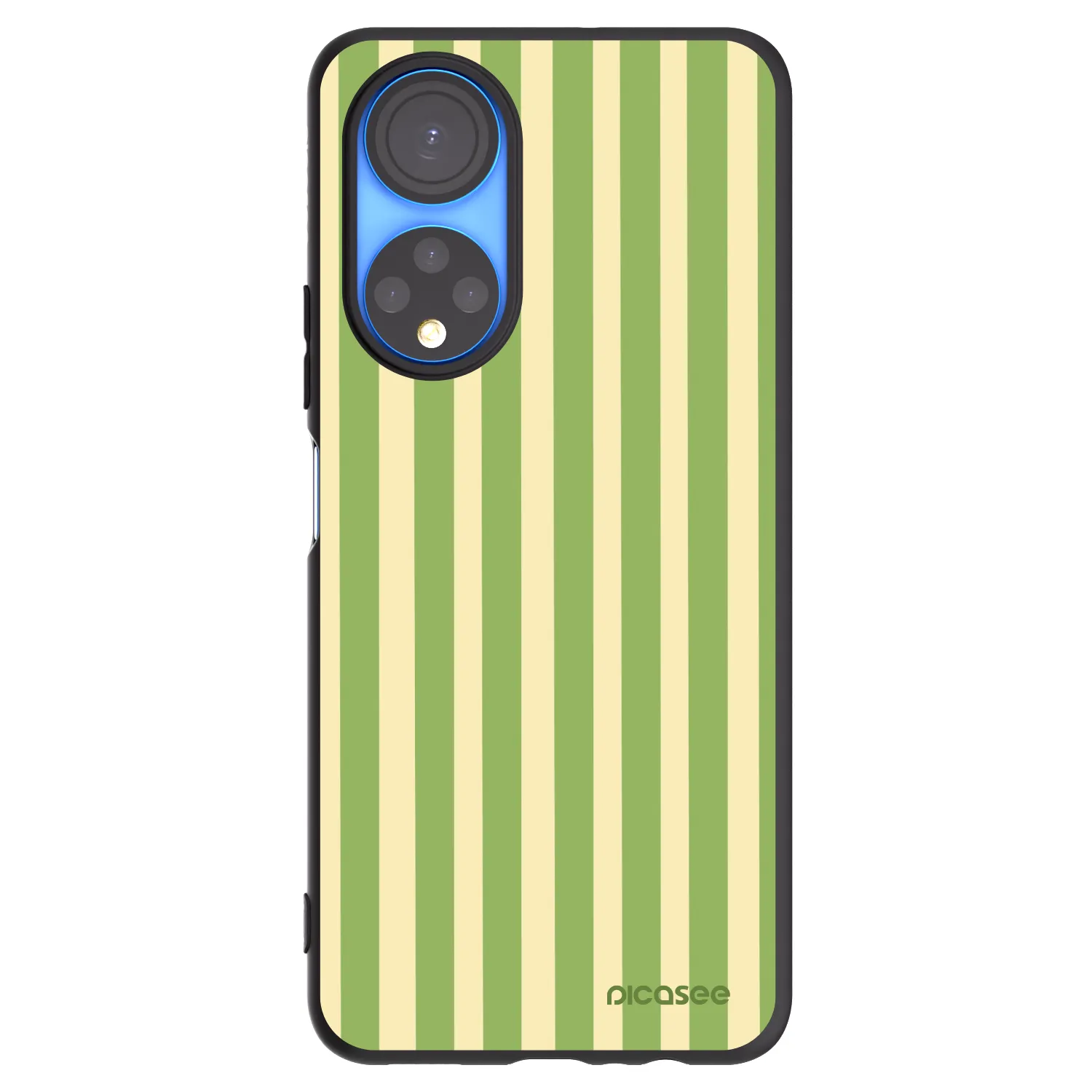 Picasee crna silikonska maskica za Honor X7 - Lines Matcha