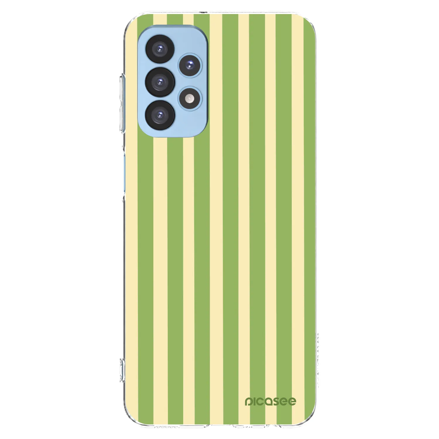 Picasee silikonska prozirna maskica za Samsung Galaxy A23 A235F 4G - Lines Matcha