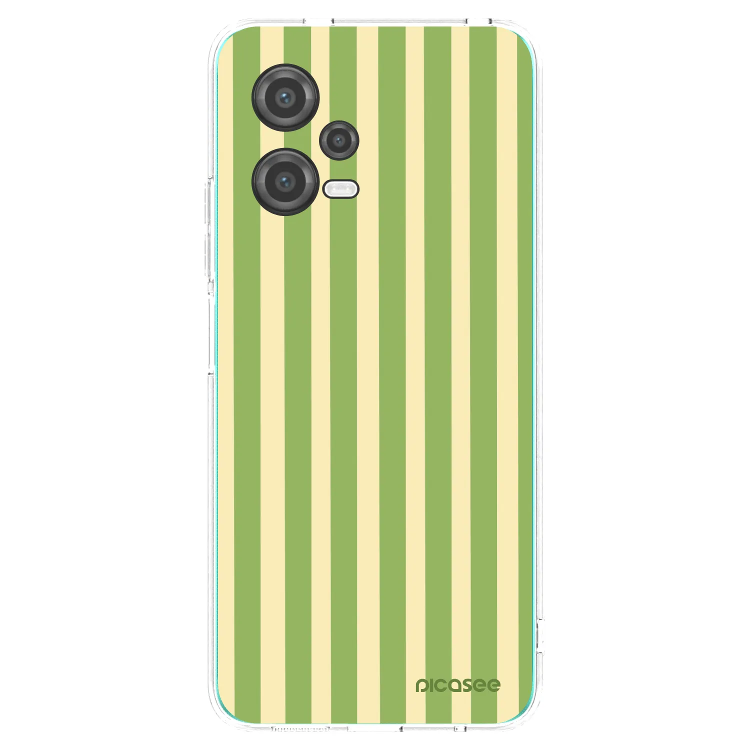 Picasee silikonska prozirna maskica za Xiaomi Poco X5 - Lines Matcha