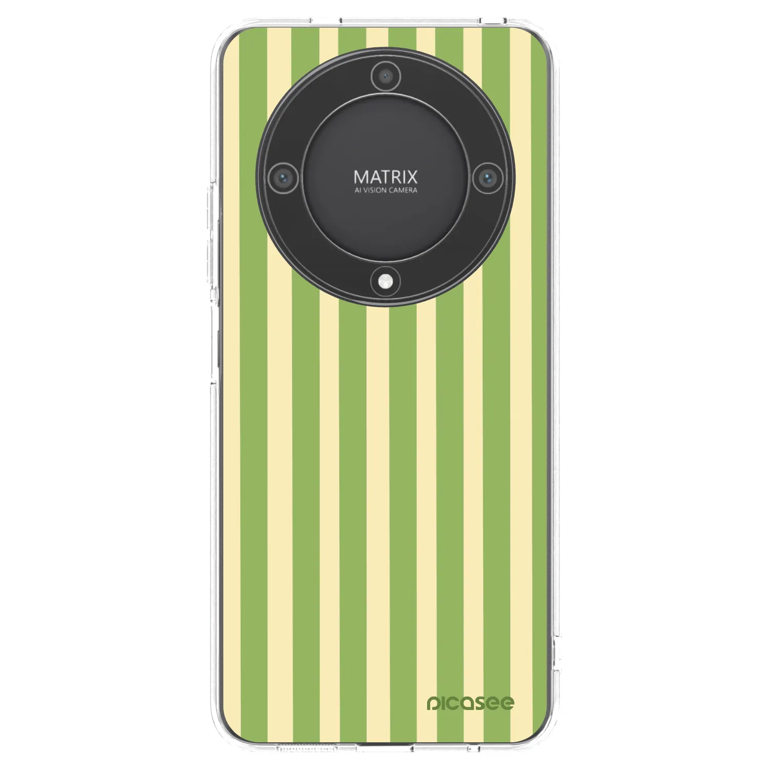 Picasee silikonska prozirna maskica za Honor Magic5 Lite 5G - Lines Matcha