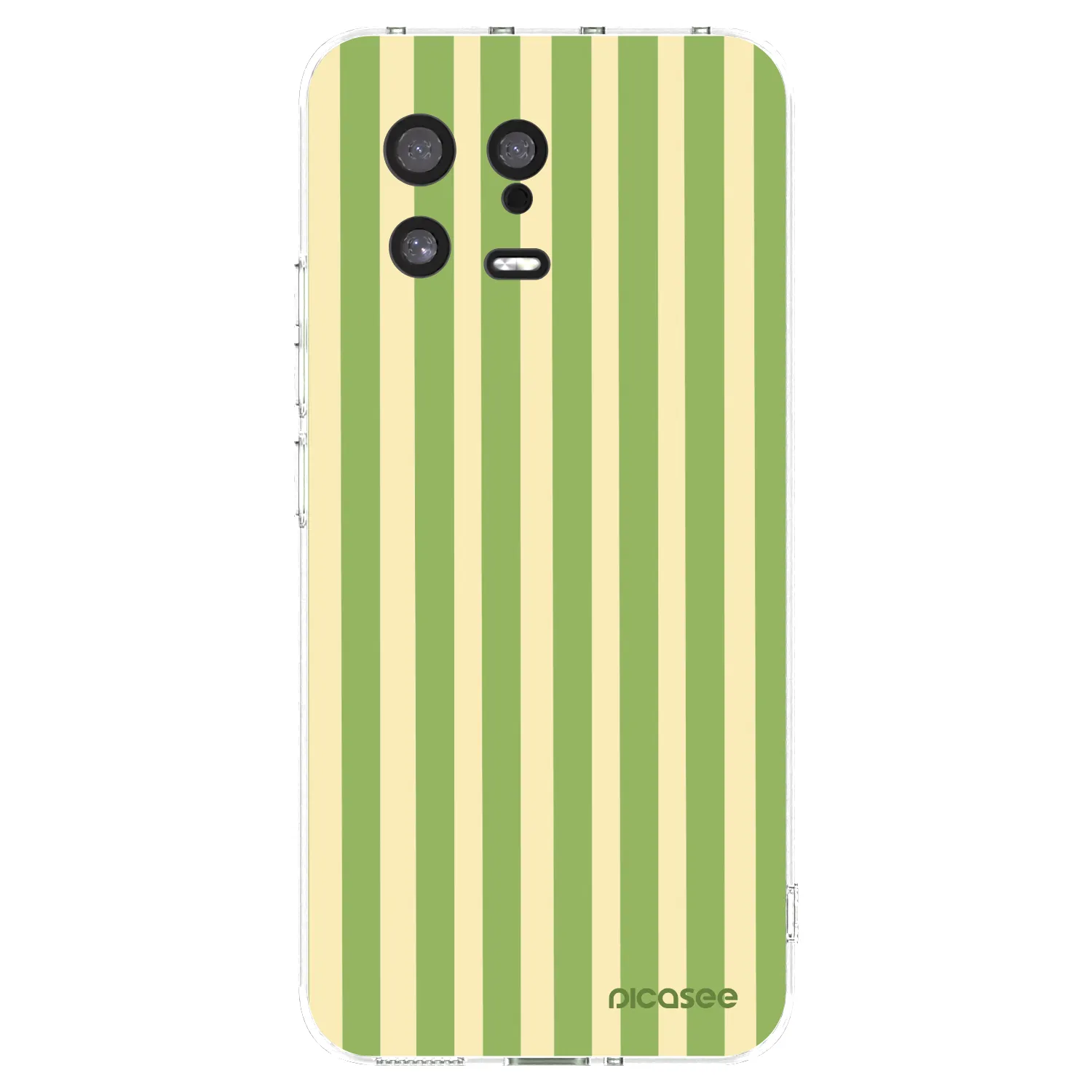 Picasee silikonska prozirna maskica za Xiaomi 13 - Lines Matcha
