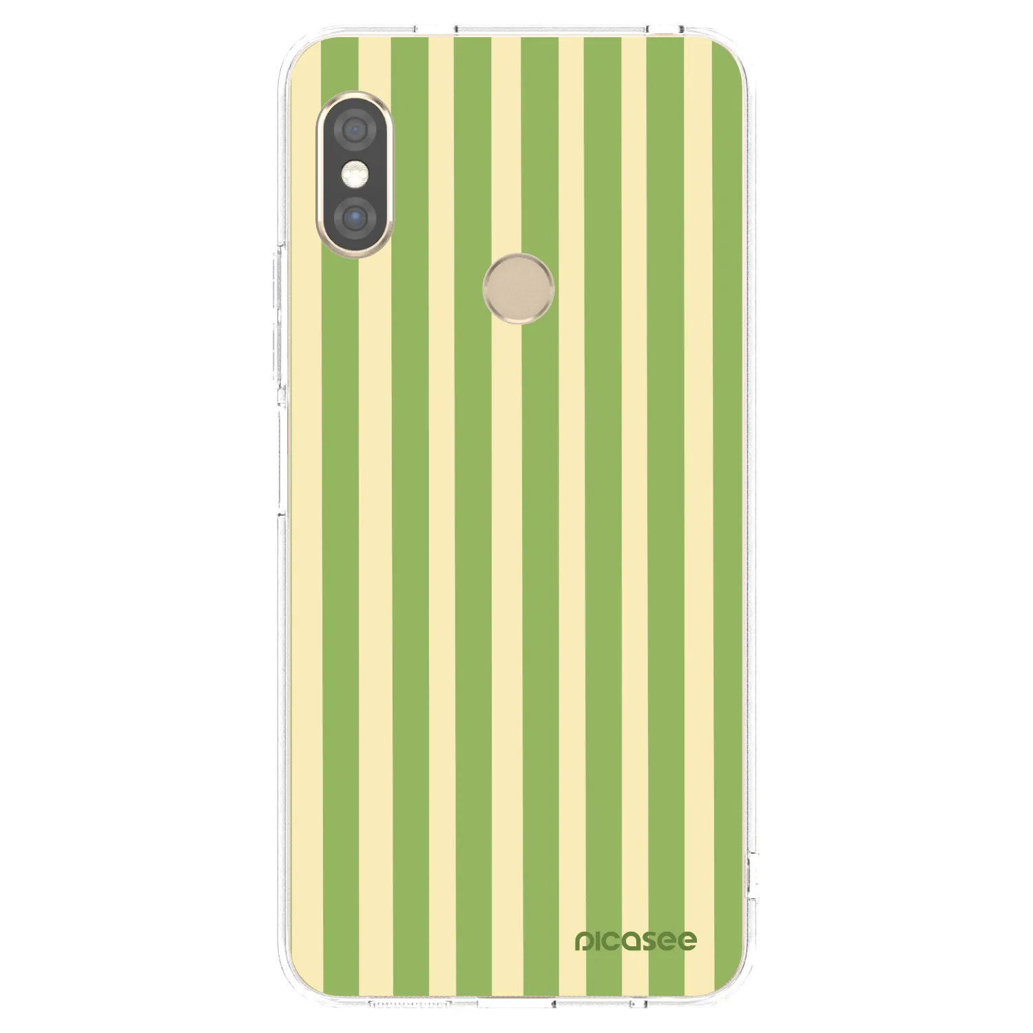 Picasee silikonska prozirna maskica za Xiaomi Redmi Note 5 Global - Lines Matcha