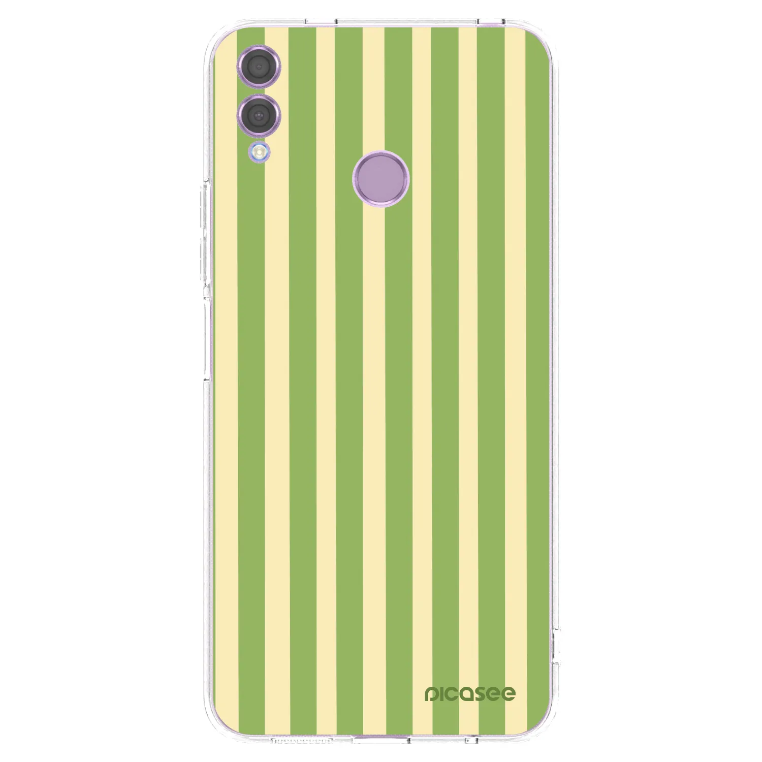 Picasee silikonska prozirna maskica za Honor 8X - Lines Matcha