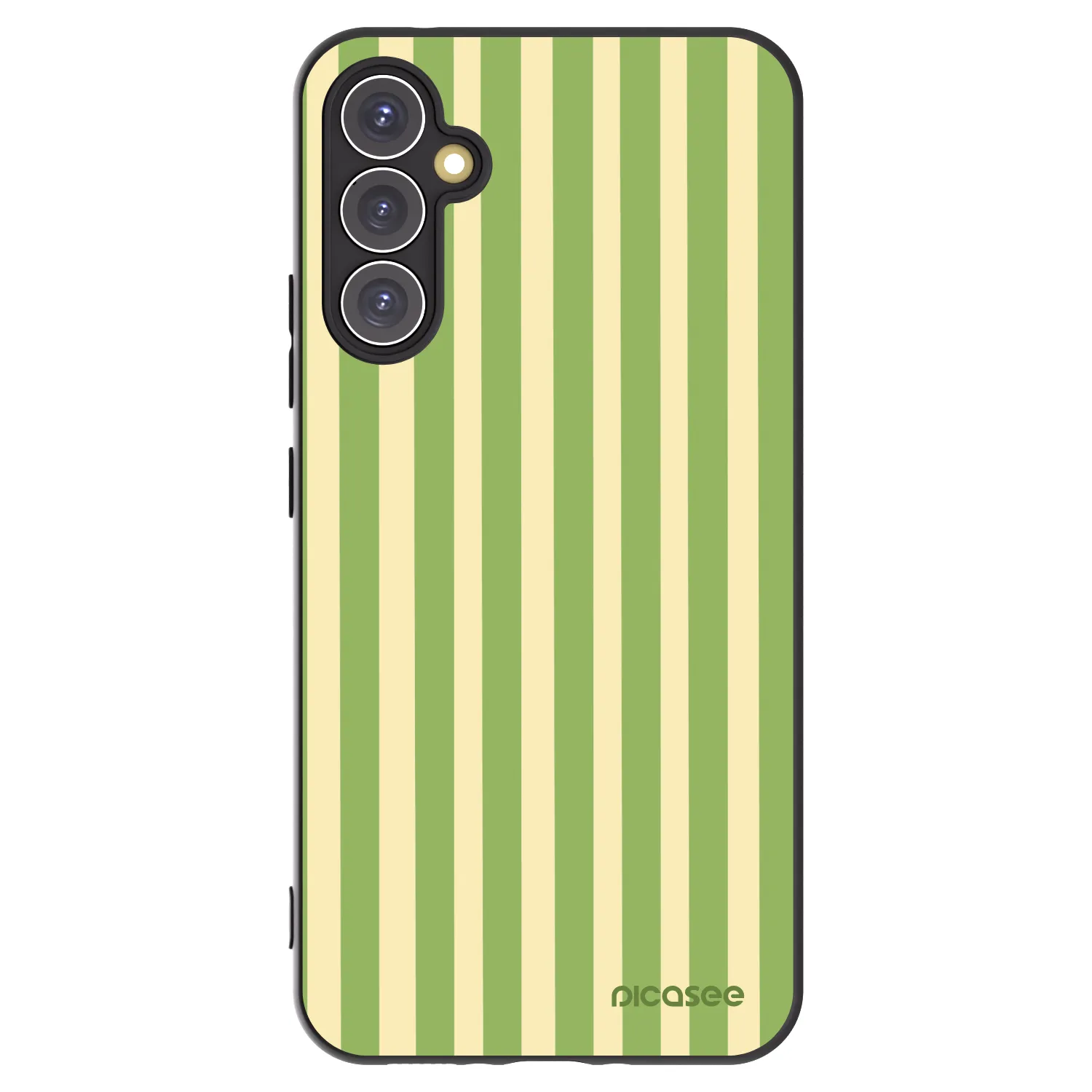 Picasee crna silikonska maskica za Samsung Galaxy A34 5G A346B - Lines Matcha