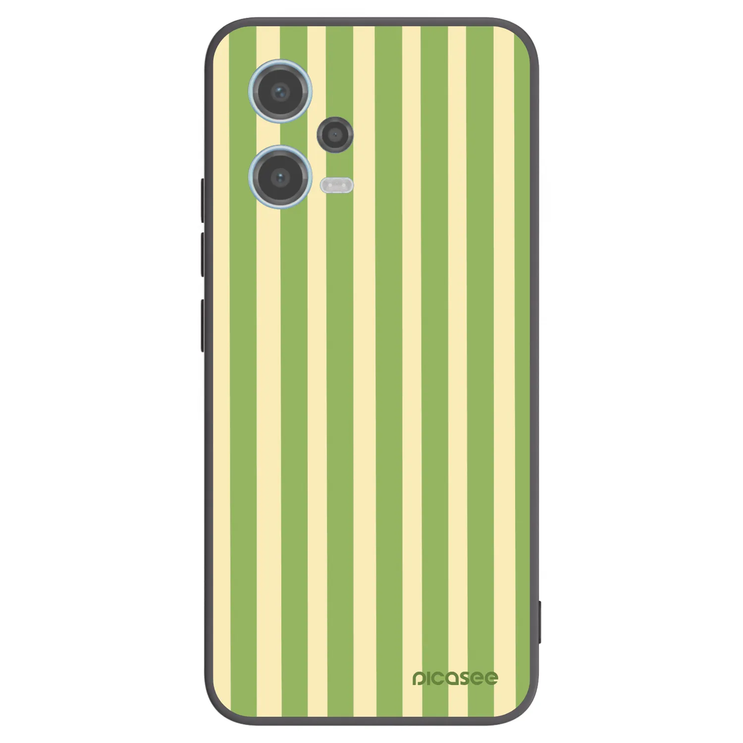 Picasee crna silikonska maskica za Xiaomi Redmi Note 12 5G - Lines Matcha
