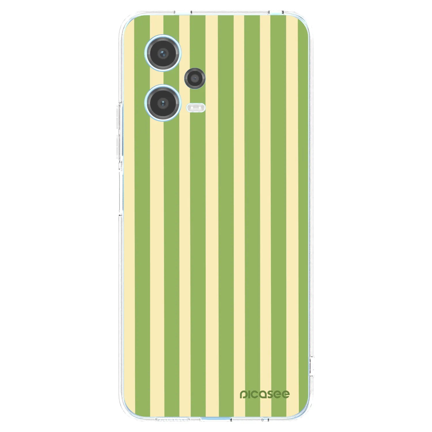 Picasee silikonska prozirna maskica za Xiaomi Redmi Note 12 5G - Lines Matcha