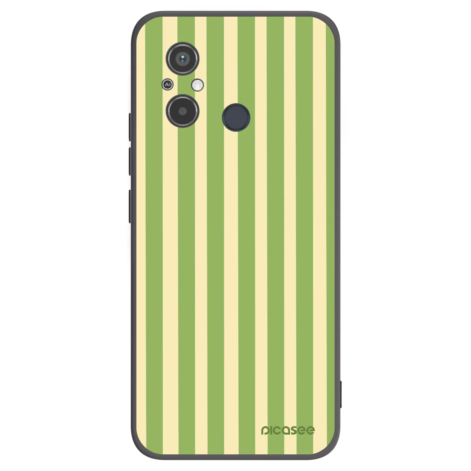 Picasee crna silikonska maskica za Xiaomi Redmi 12C - Lines Matcha