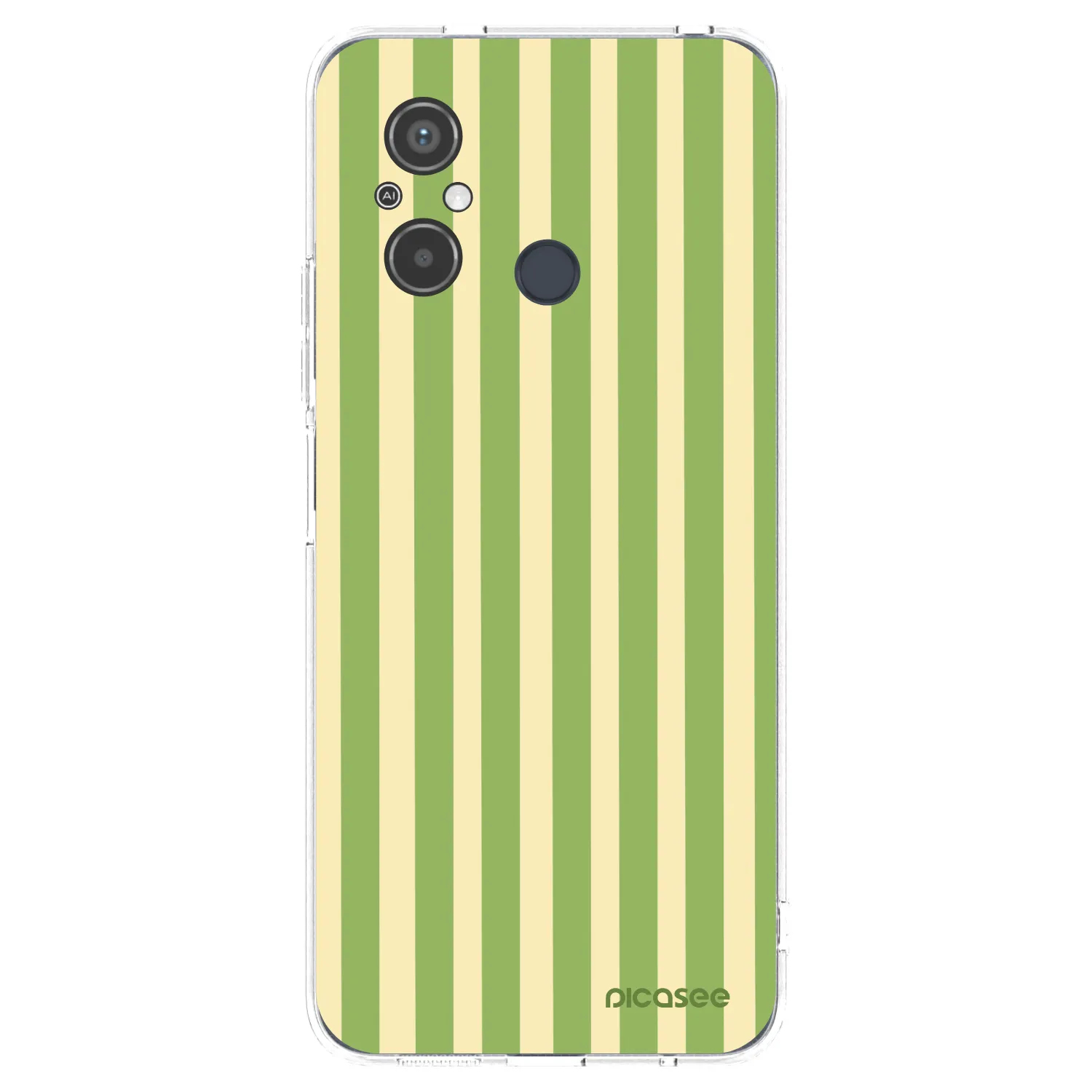 Picasee silikonska prozirna maskica za Xiaomi Redmi 12C - Lines Matcha
