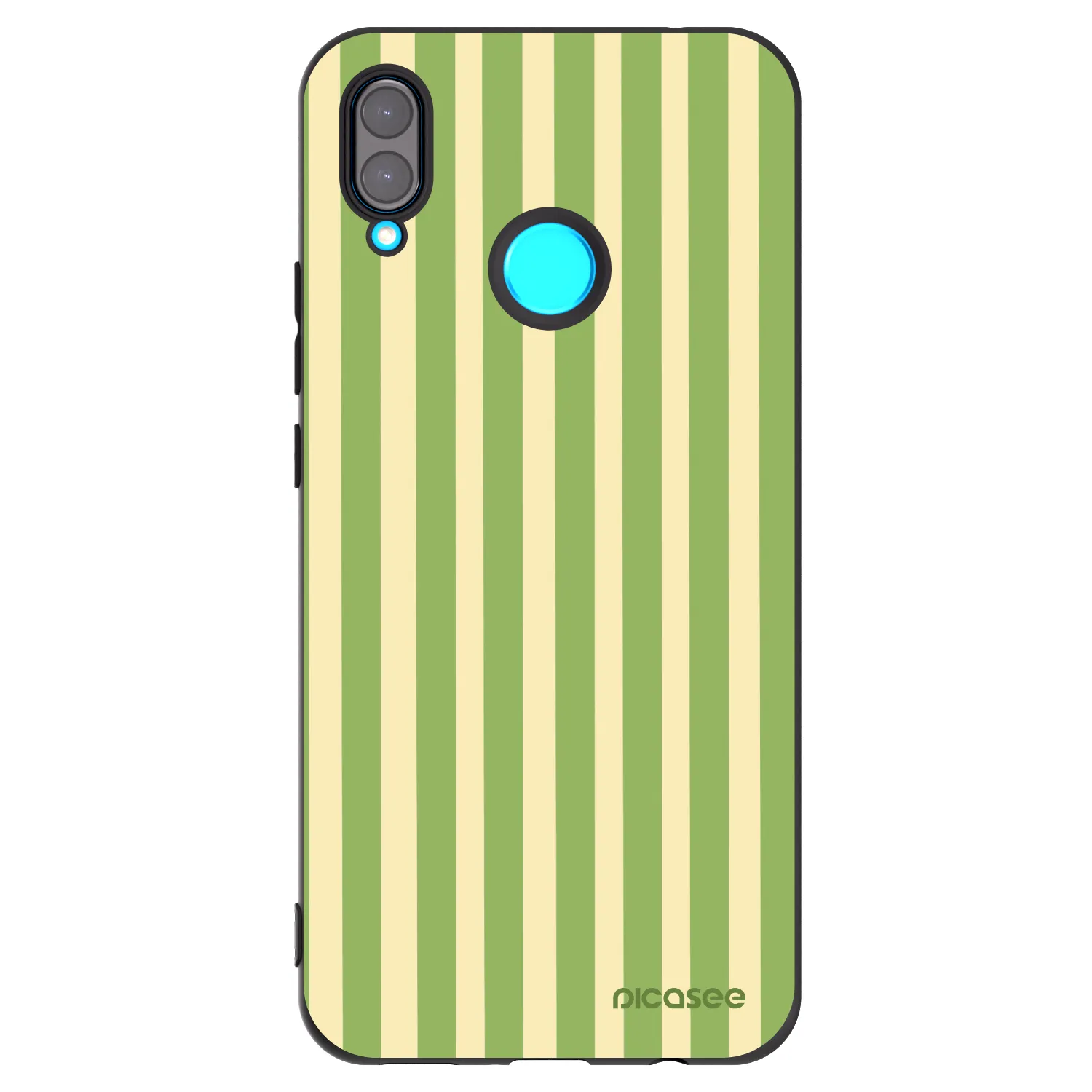 Picasee crna silikonska maskica za Huawei Nova 3 - Lines Matcha