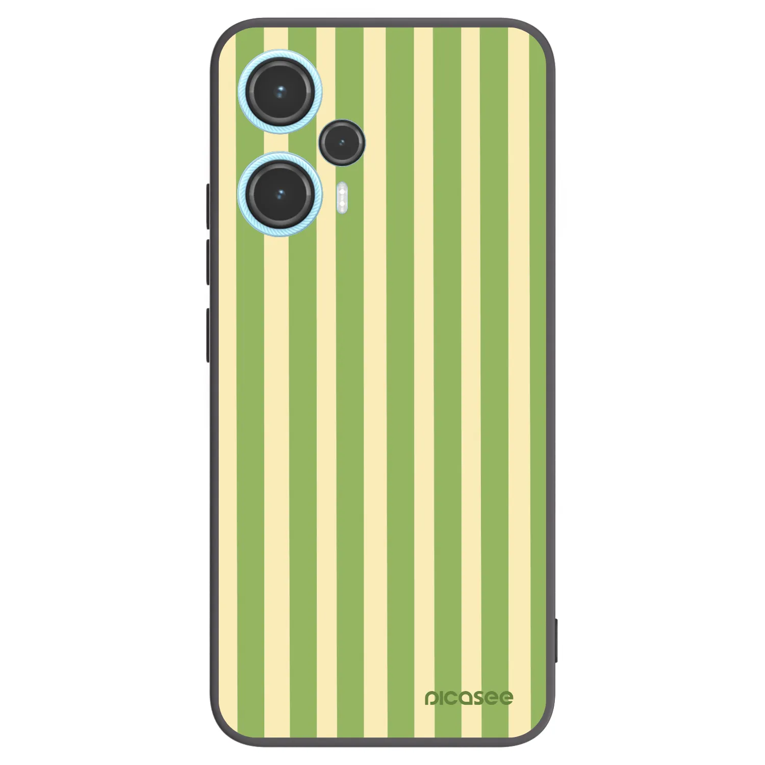 Picasee crna silikonska maskica za Xiaomi Poco F5 - Lines Matcha
