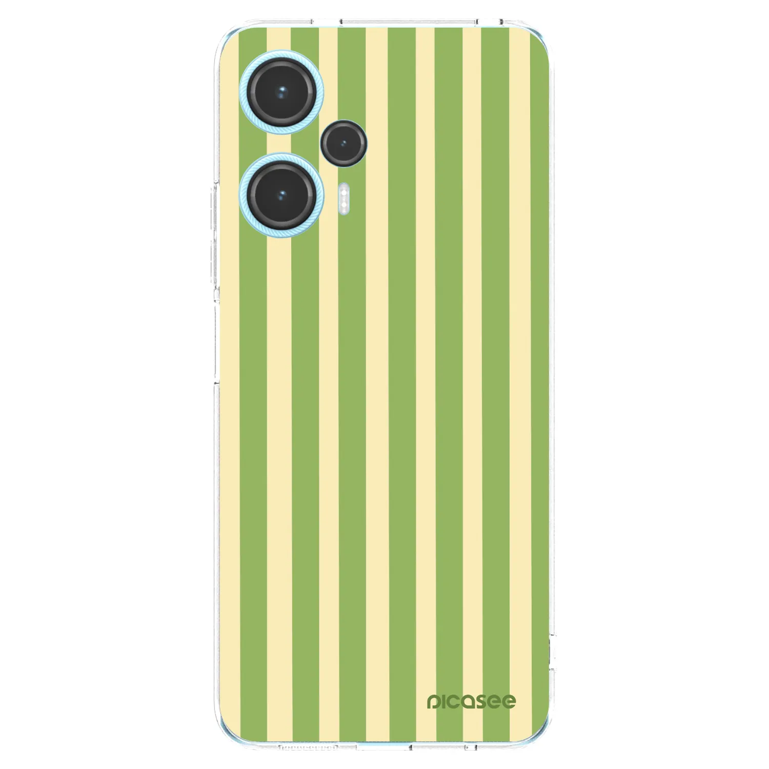 Picasee silikonska prozirna maskica za Xiaomi Poco F5 - Lines Matcha