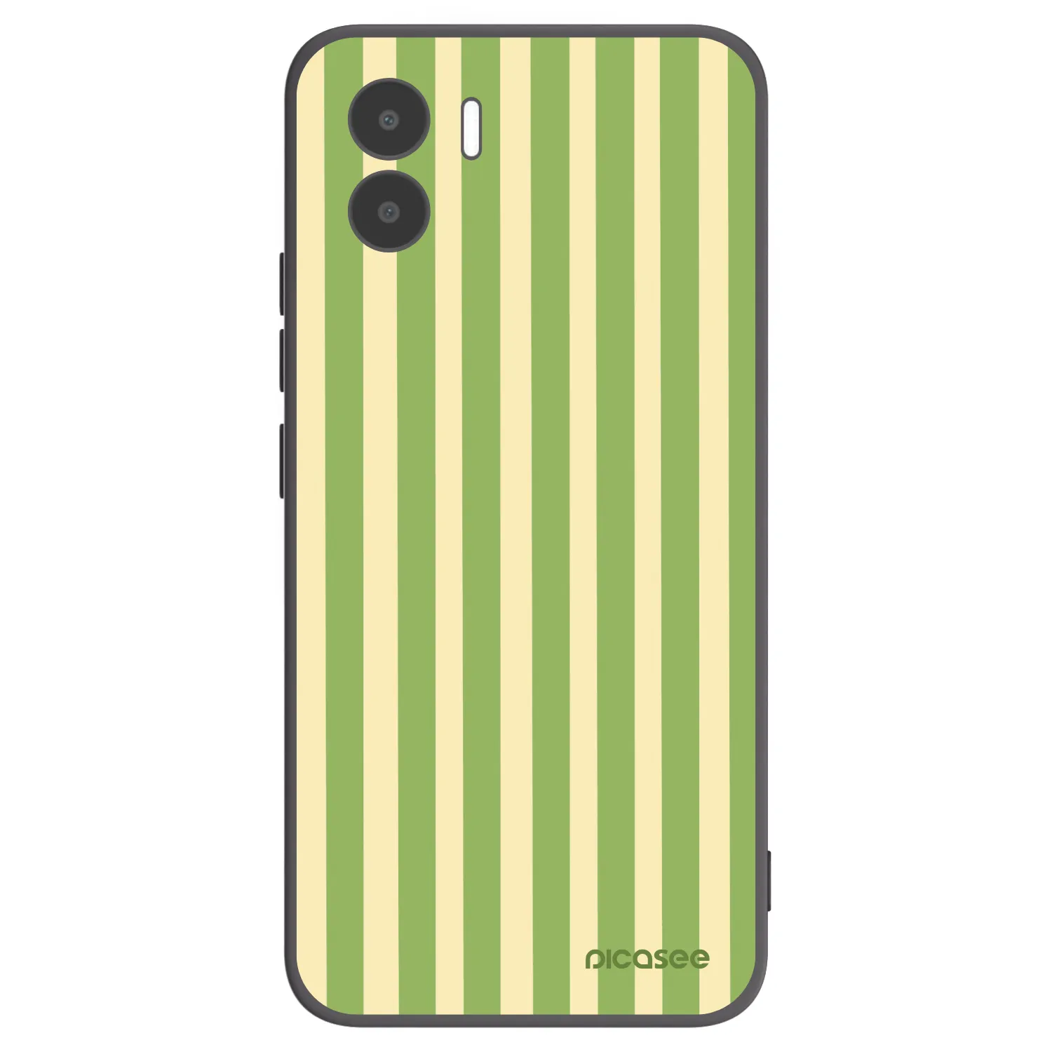 Picasee crna silikonska maskica za Xiaomi Redmi A2 - Lines Matcha