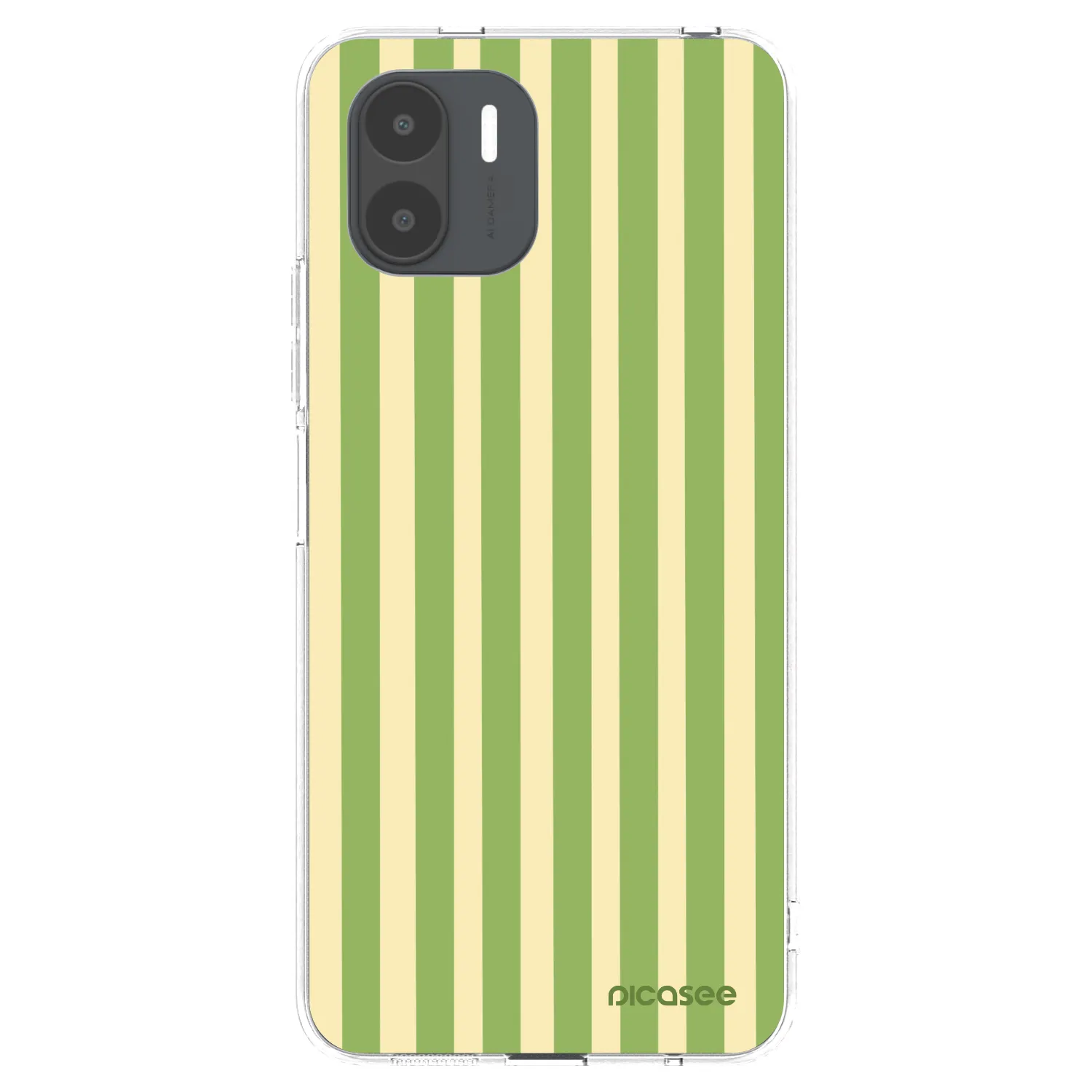 Picasee silikonska prozirna maskica za Xiaomi Redmi A2 - Lines Matcha