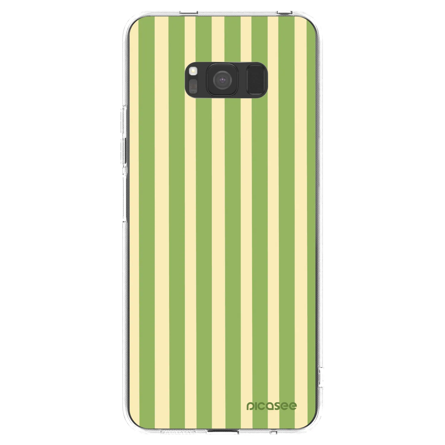 Picasee silikonska prozirna maskica za Samsung Galaxy S8 G950F - Lines Matcha