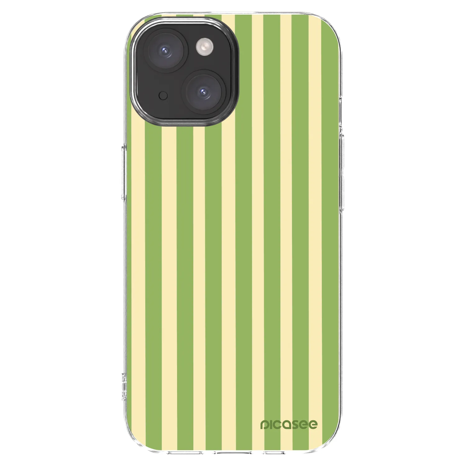 Picasee silikonska prozirna maskica za Apple iPhone 15 - Lines Matcha
