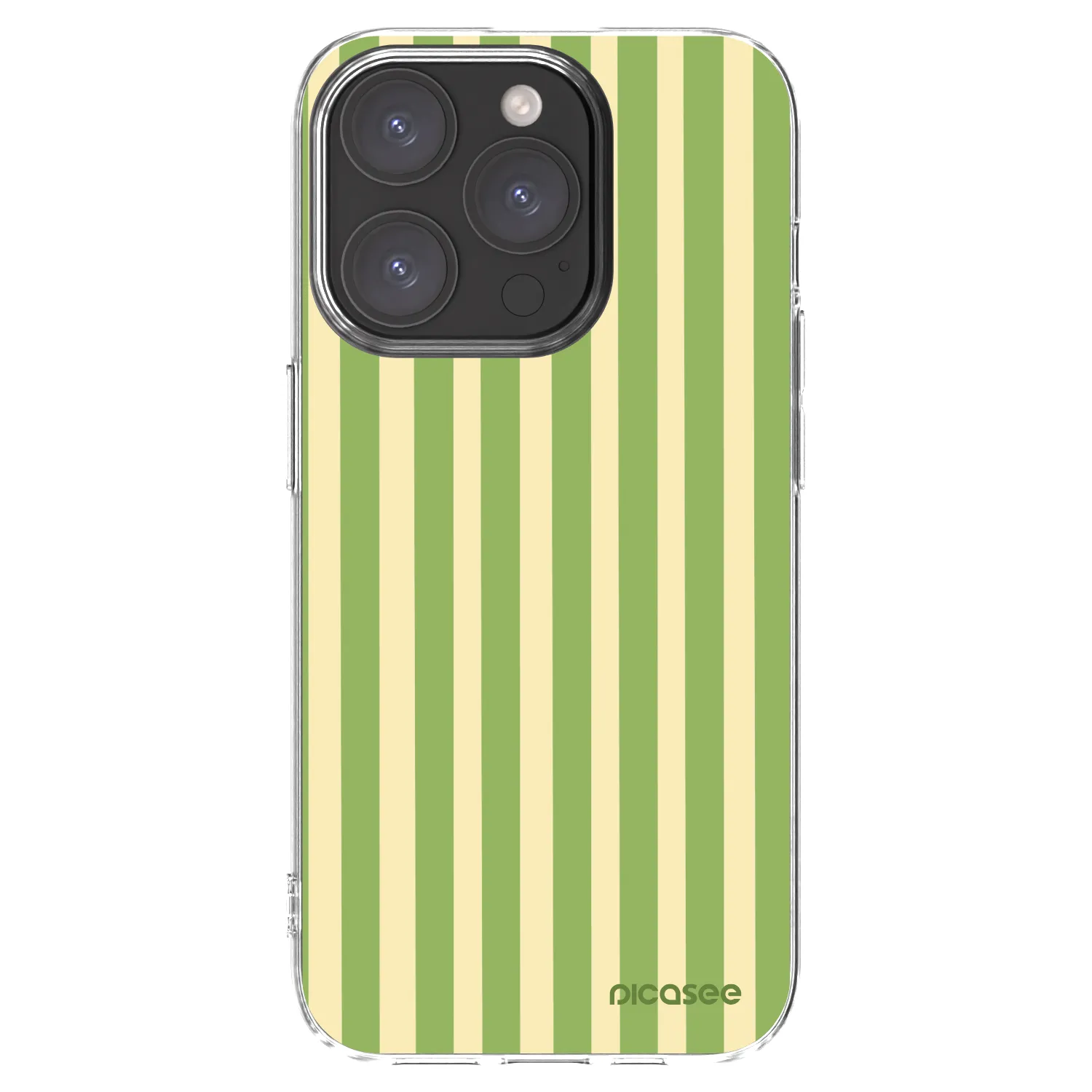 Picasee silikonska prozirna maskica za Apple iPhone 15 Pro - Lines Matcha