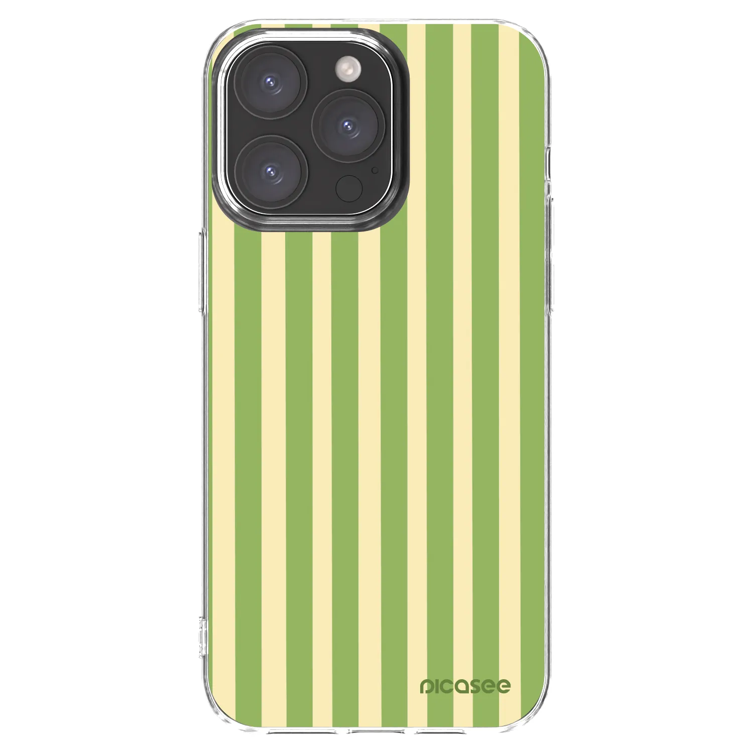 Picasee silikonska prozirna maskica za Apple iPhone 15 Pro Max - Lines Matcha