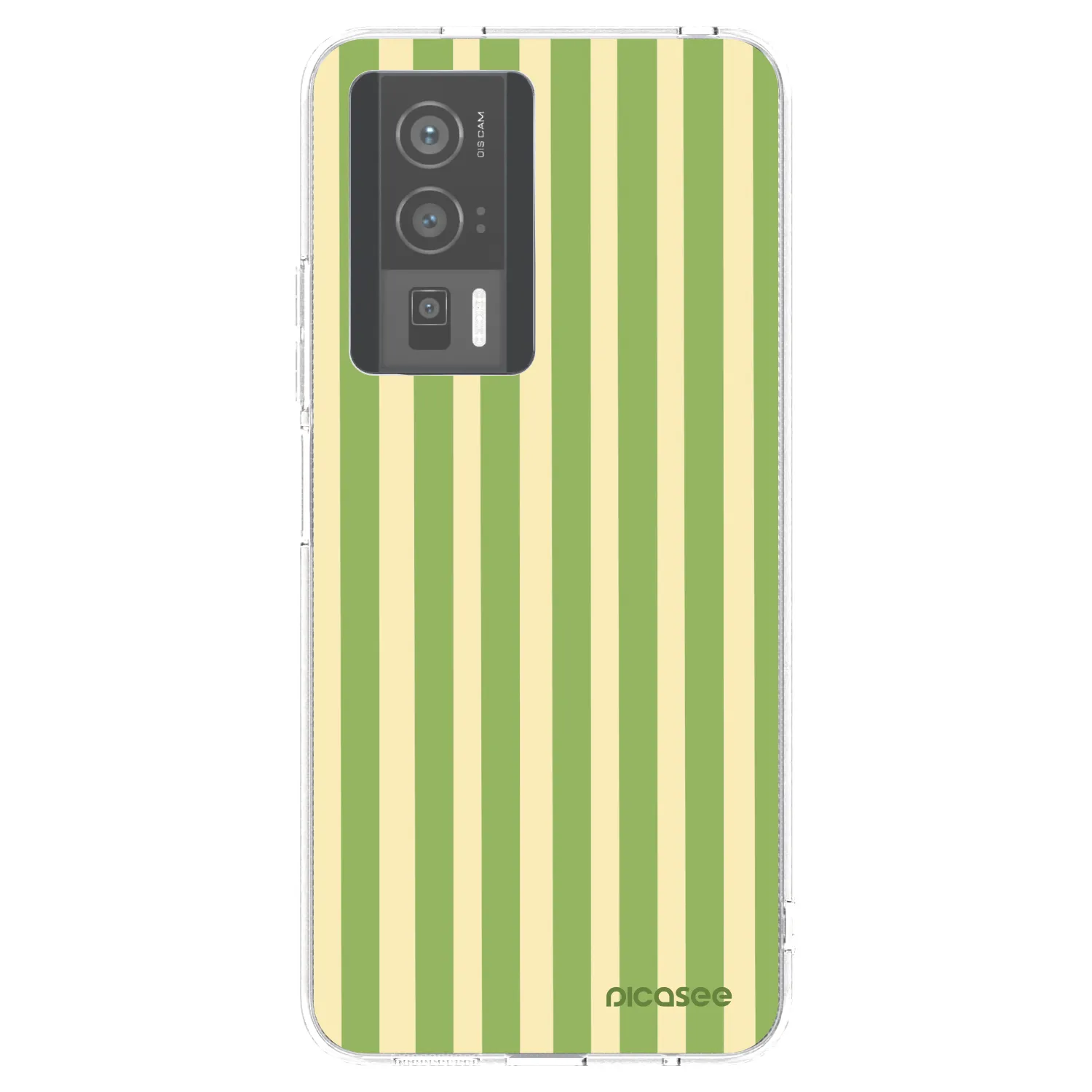 Picasee silikonska prozirna maskica za Xiaomi Poco F5 Pro 5G - Lines Matcha