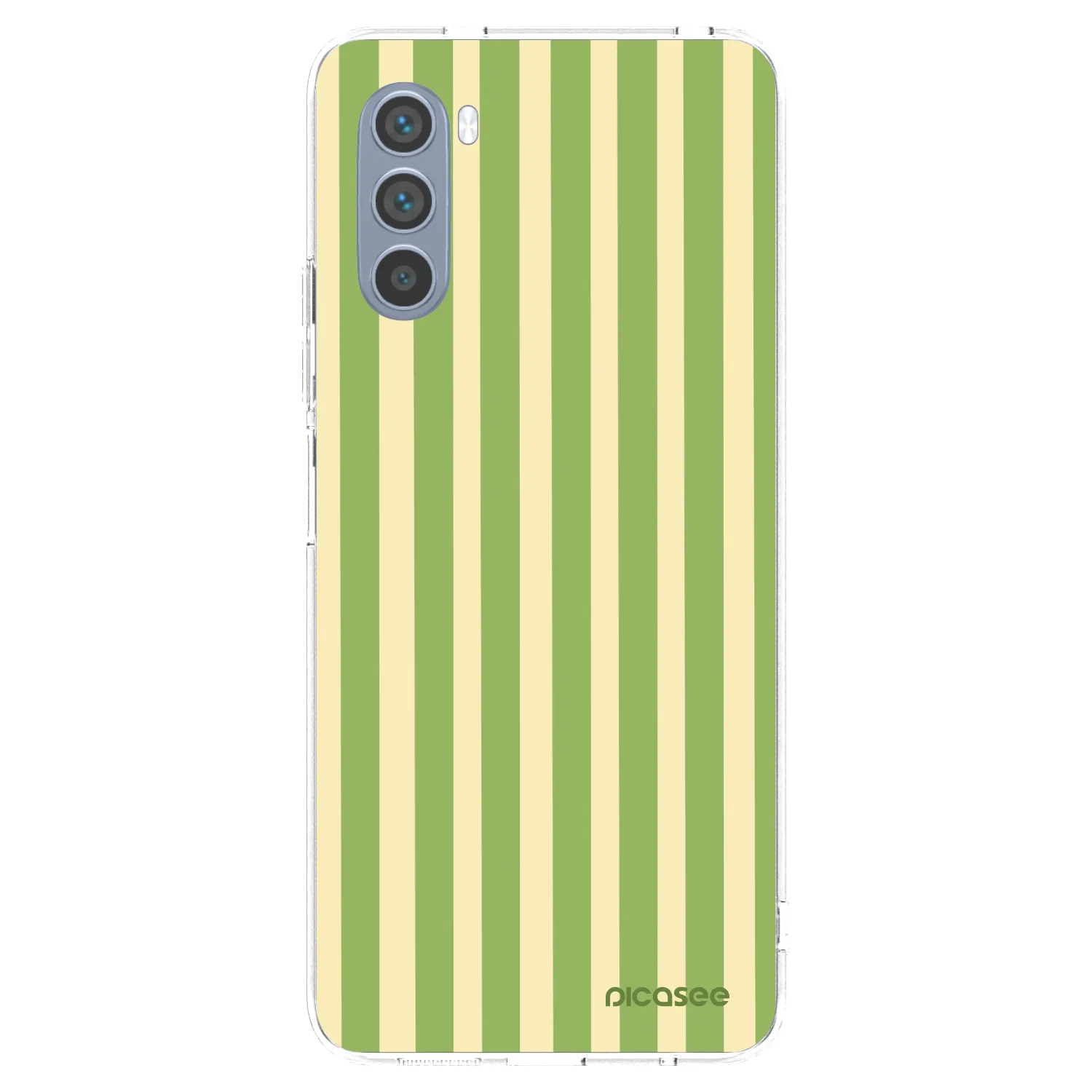 Picasee silikonska prozirna maskica za Motorola Moto G62 - Lines Matcha