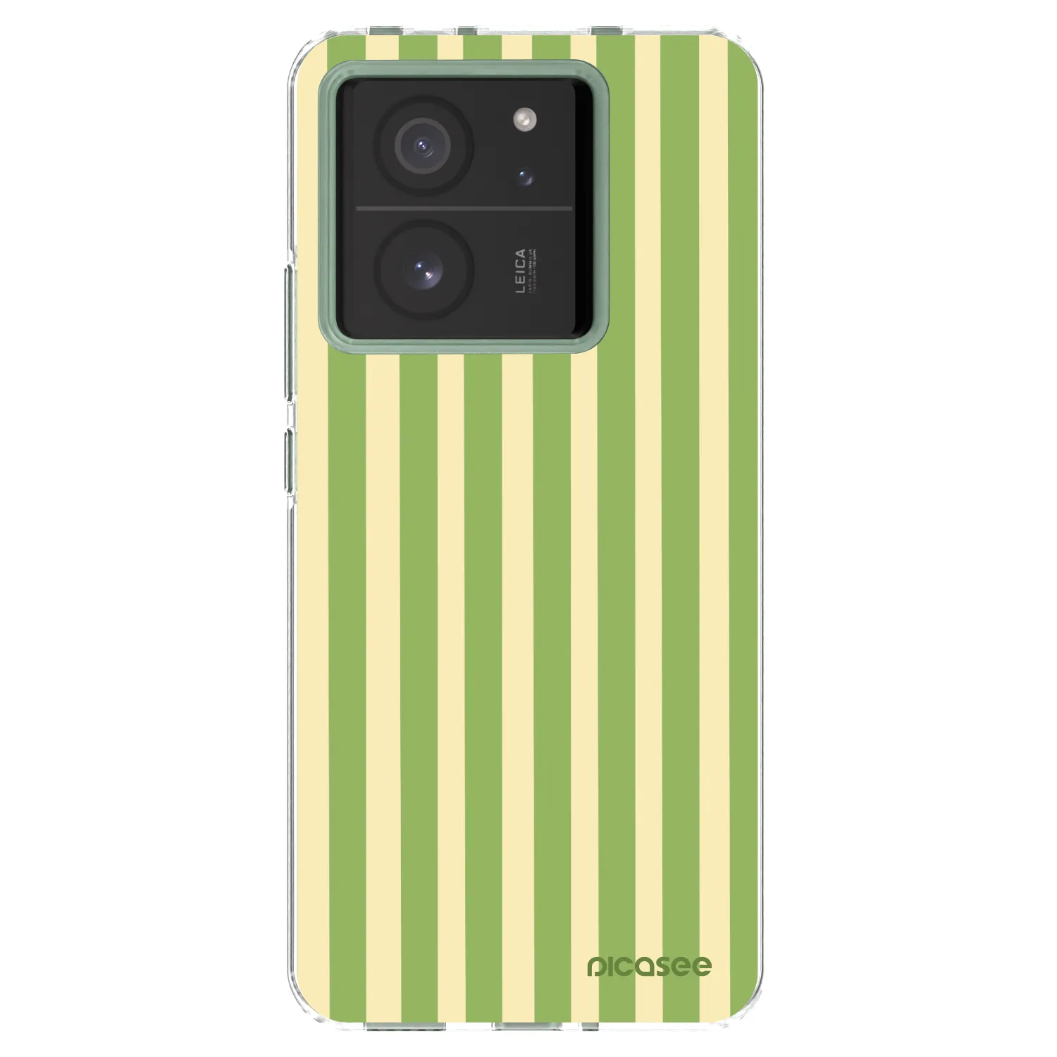Picasee silikonska prozirna maskica za Xiaomi 13T - Lines Matcha
