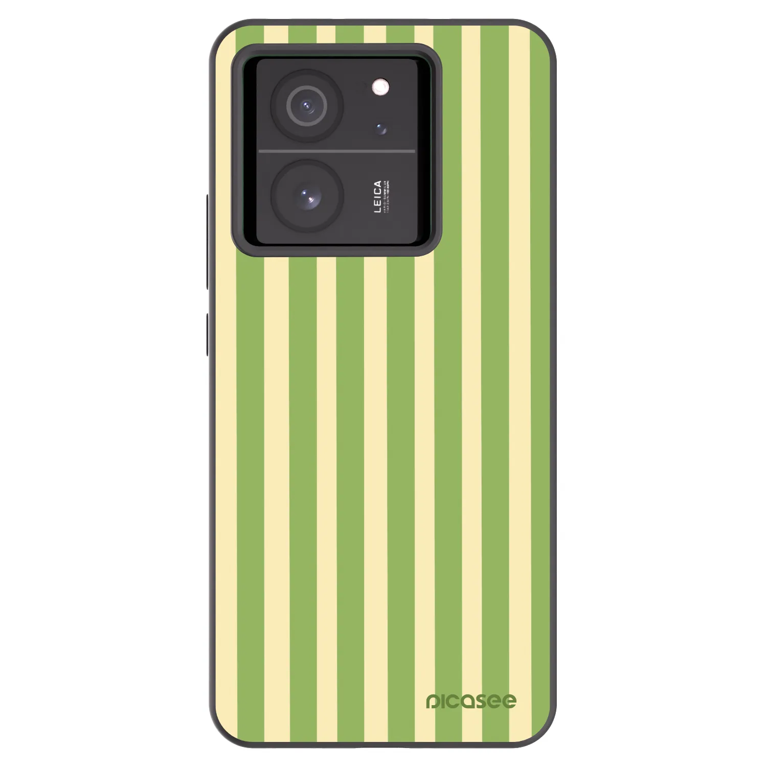 Picasee crna silikonska maskica za Xiaomi 13T Pro - Lines Matcha