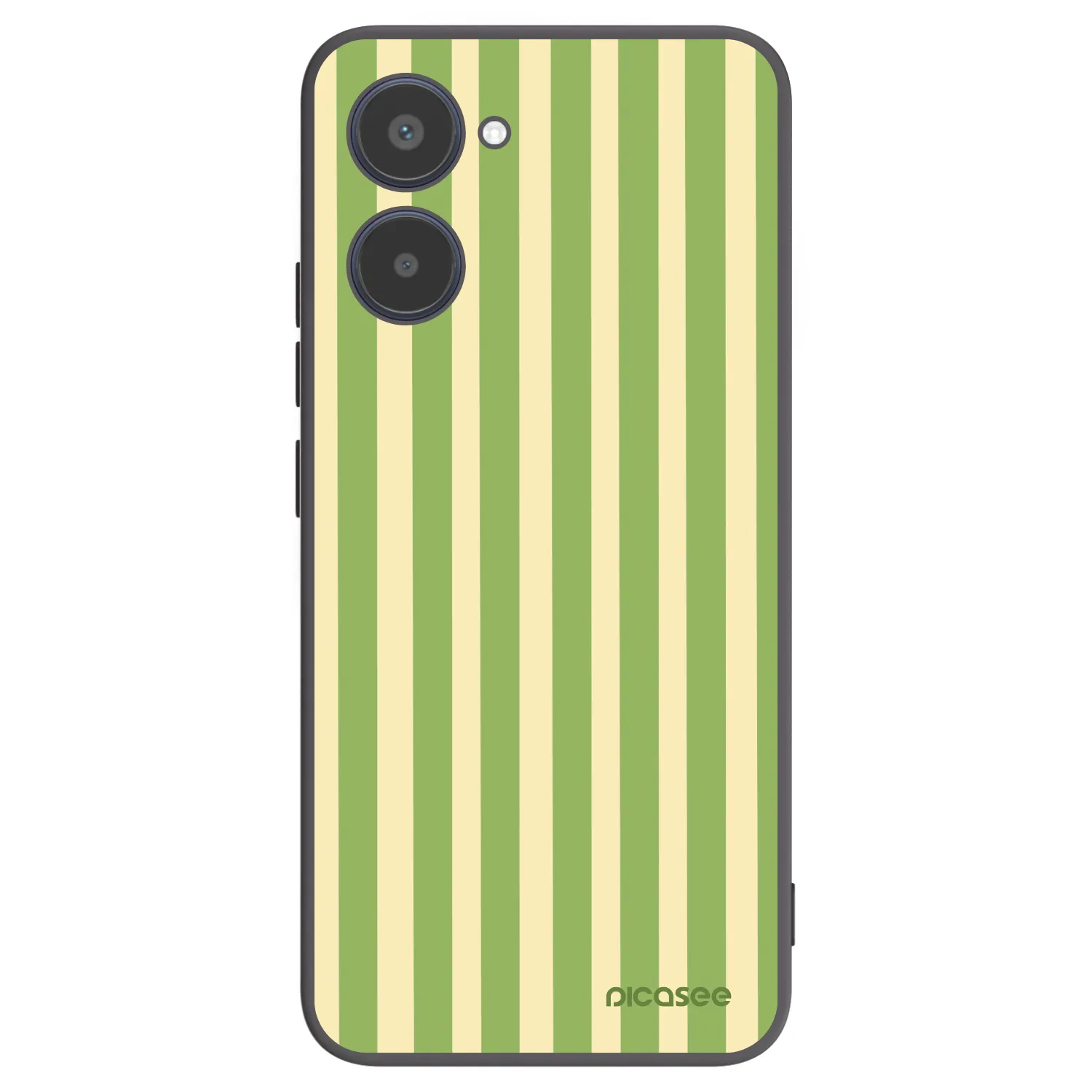 Picasee crna silikonska maskica za Realme 10 4G - Lines Matcha