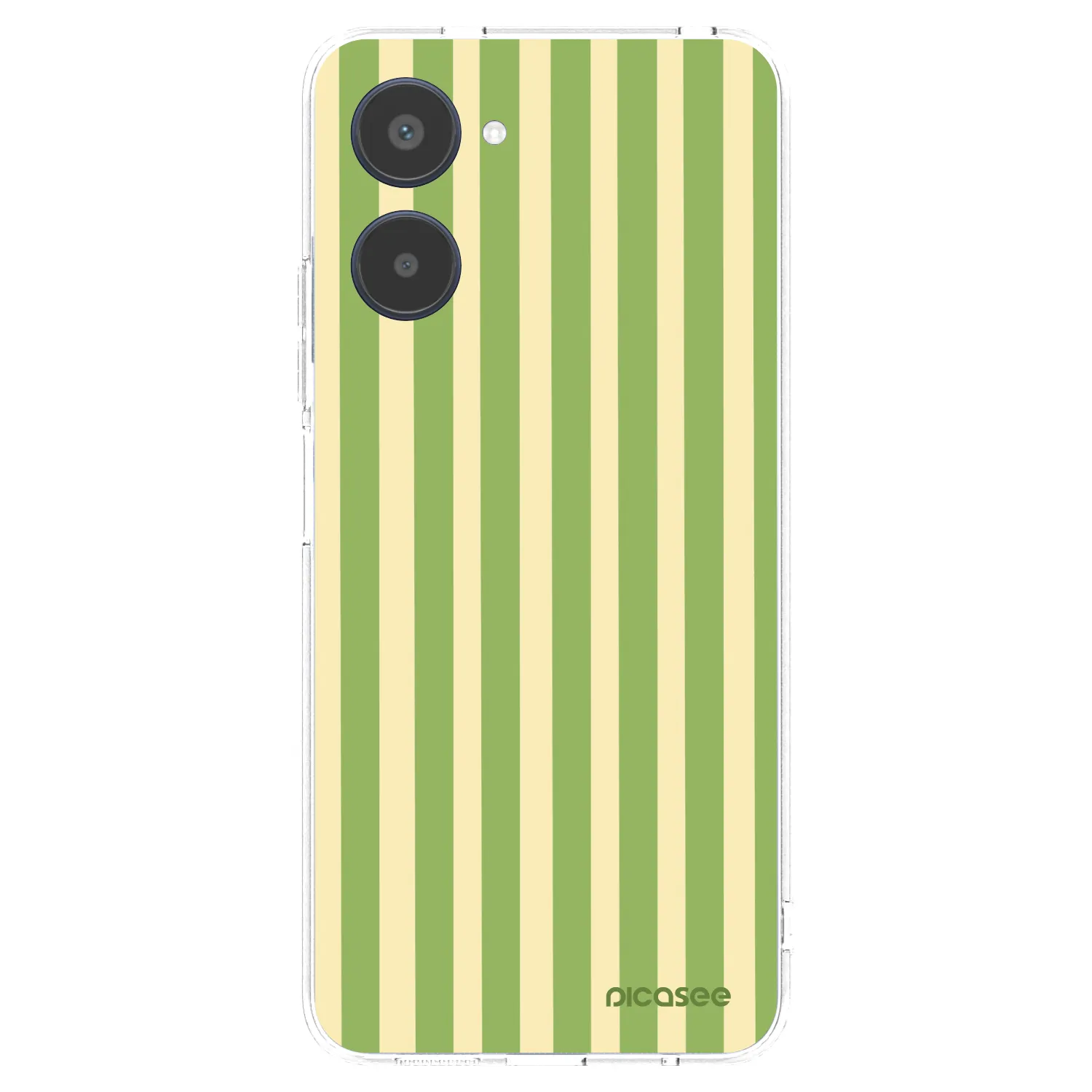 Picasee silikonska prozirna maskica za Realme 10 4G - Lines Matcha