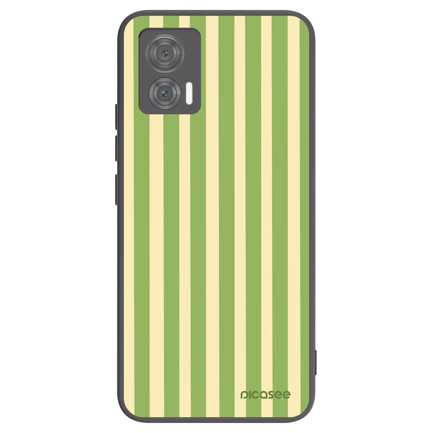 Picasee crna silikonska maskica za Motorola Edge 30 Neo - Lines Matcha