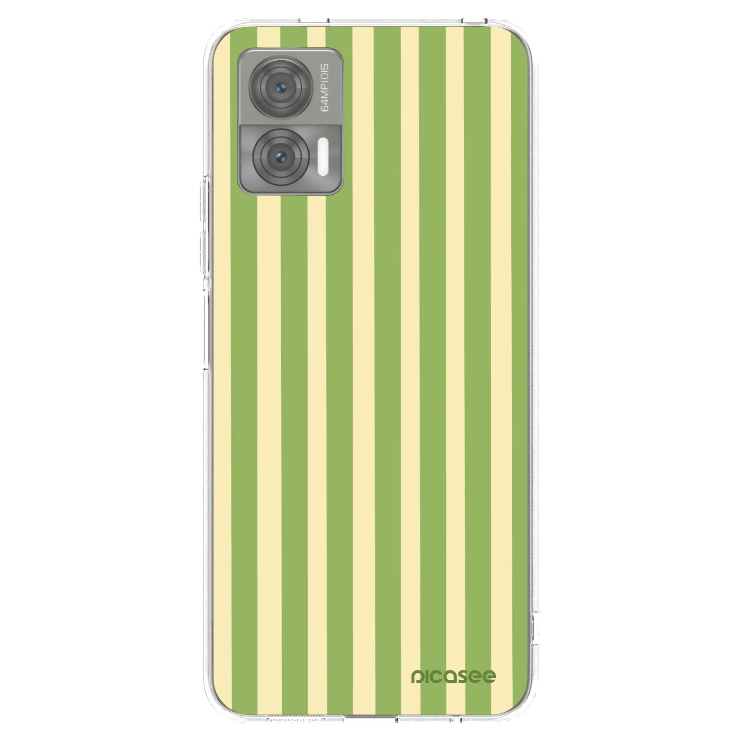 Picasee silikonska prozirna maskica za Motorola Edge 30 Neo - Lines Matcha