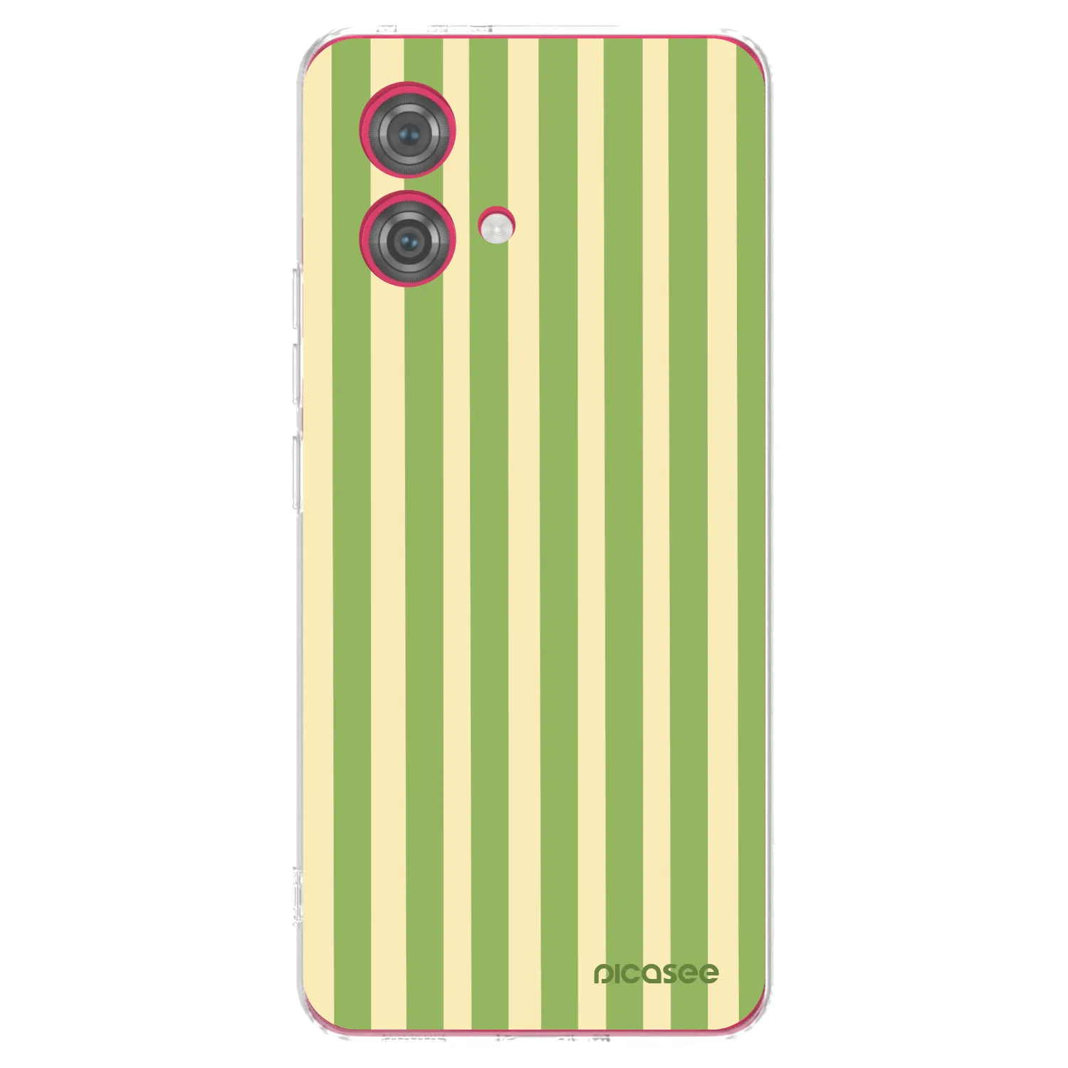 Picasee silikonska prozirna maskica za Motorola Moto G84 5G - Lines Matcha