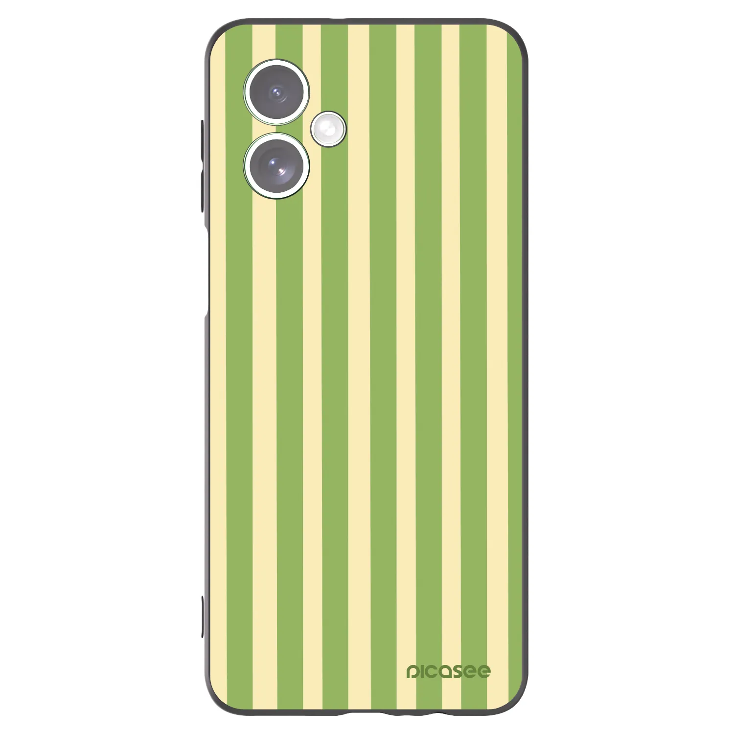 Picasee crna silikonska maskica za Motorola Moto G54 5G - Lines Matcha