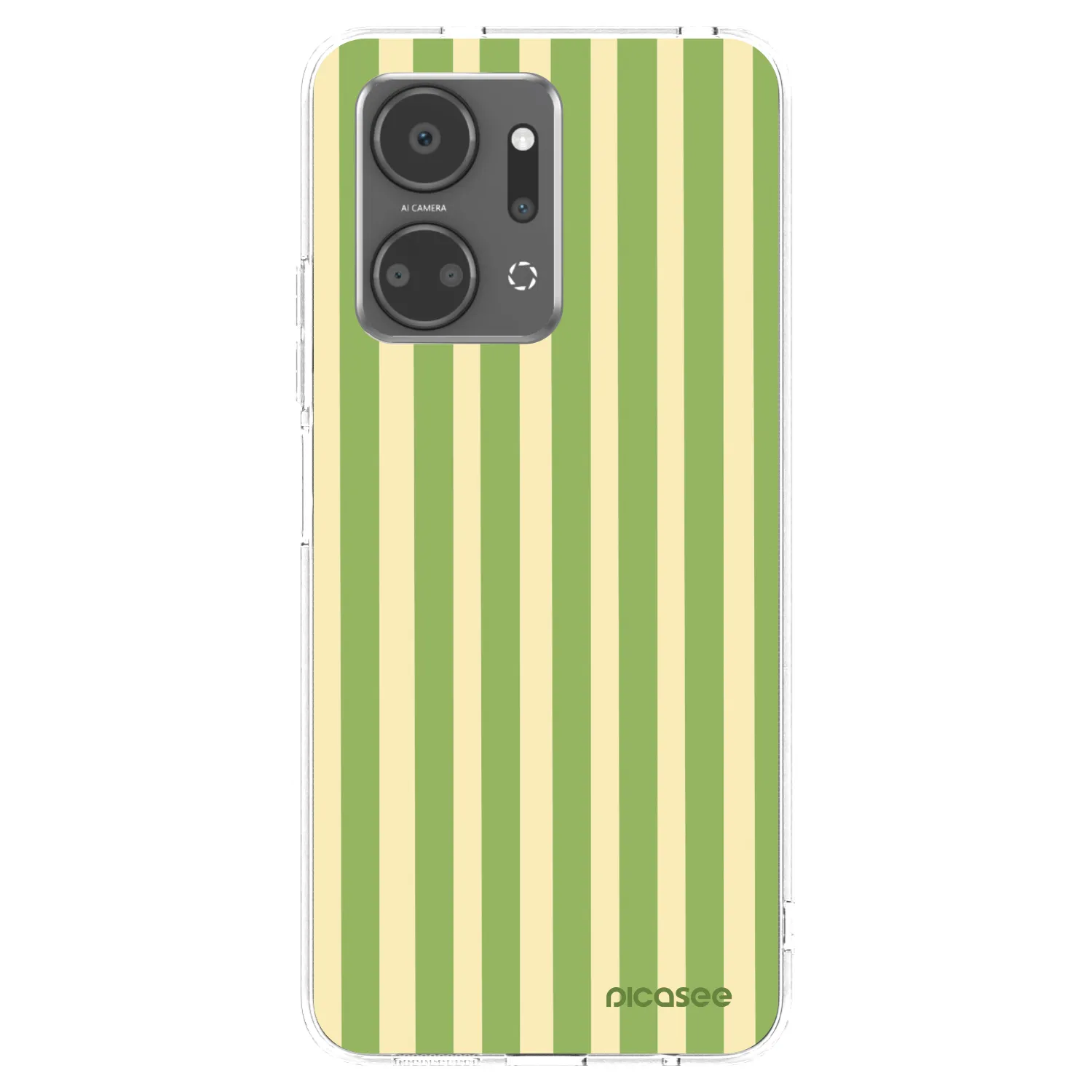 Picasee silikonska prozirna maskica za Honor X7a - Lines Matcha