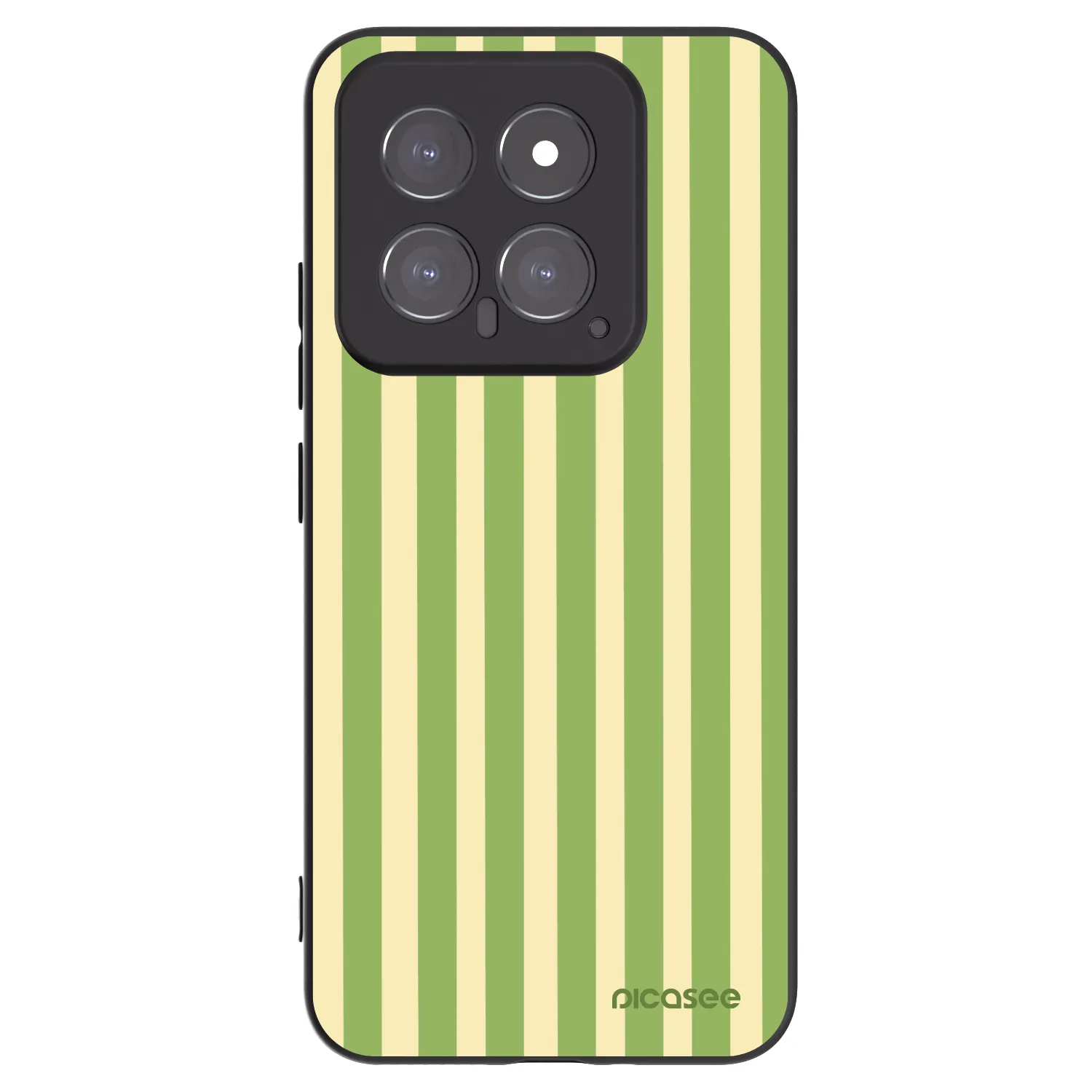 Picasee crna silikonska maskica za Xiaomi 14 - Lines Matcha