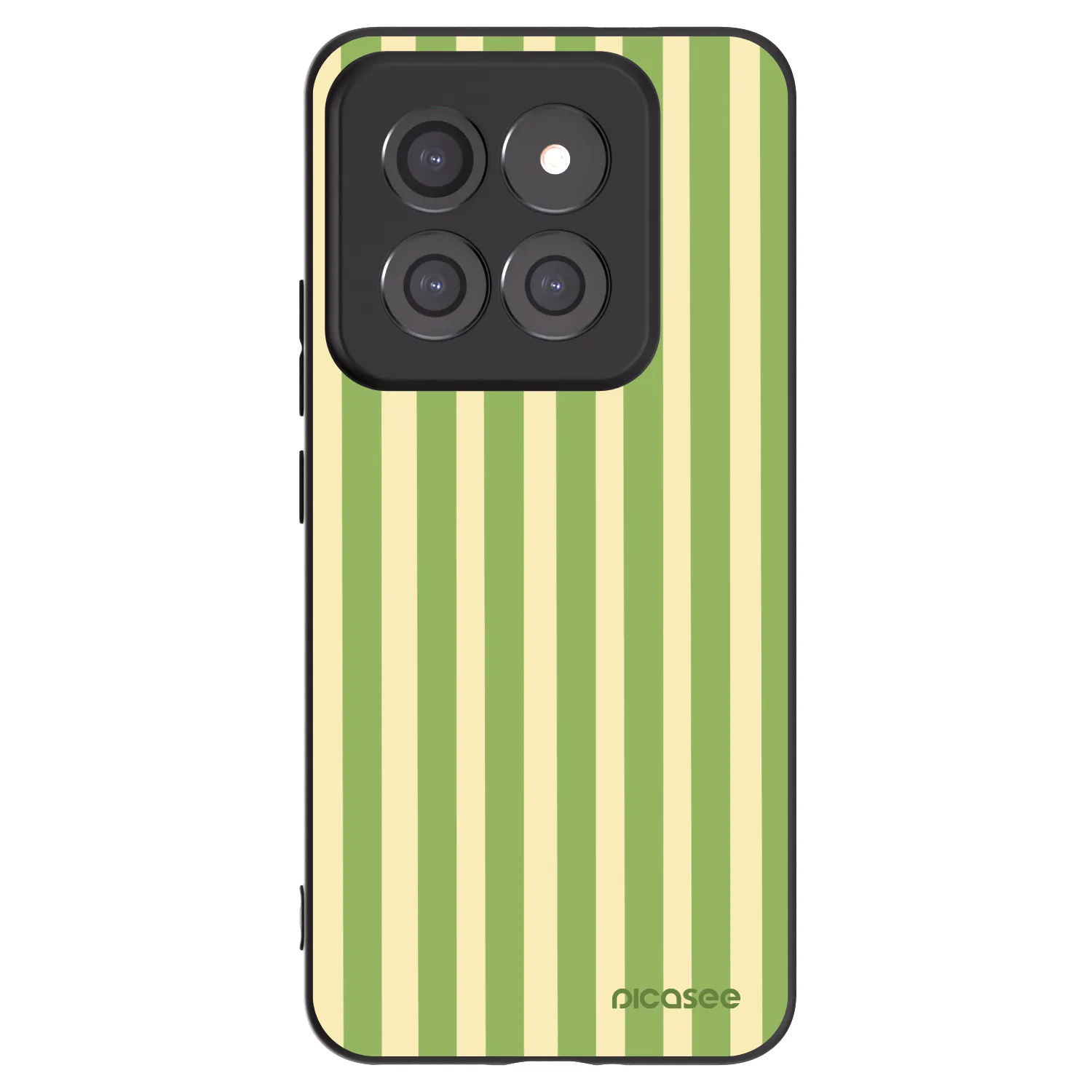 Picasee crna silikonska maskica za Xiaomi 14 Pro - Lines Matcha