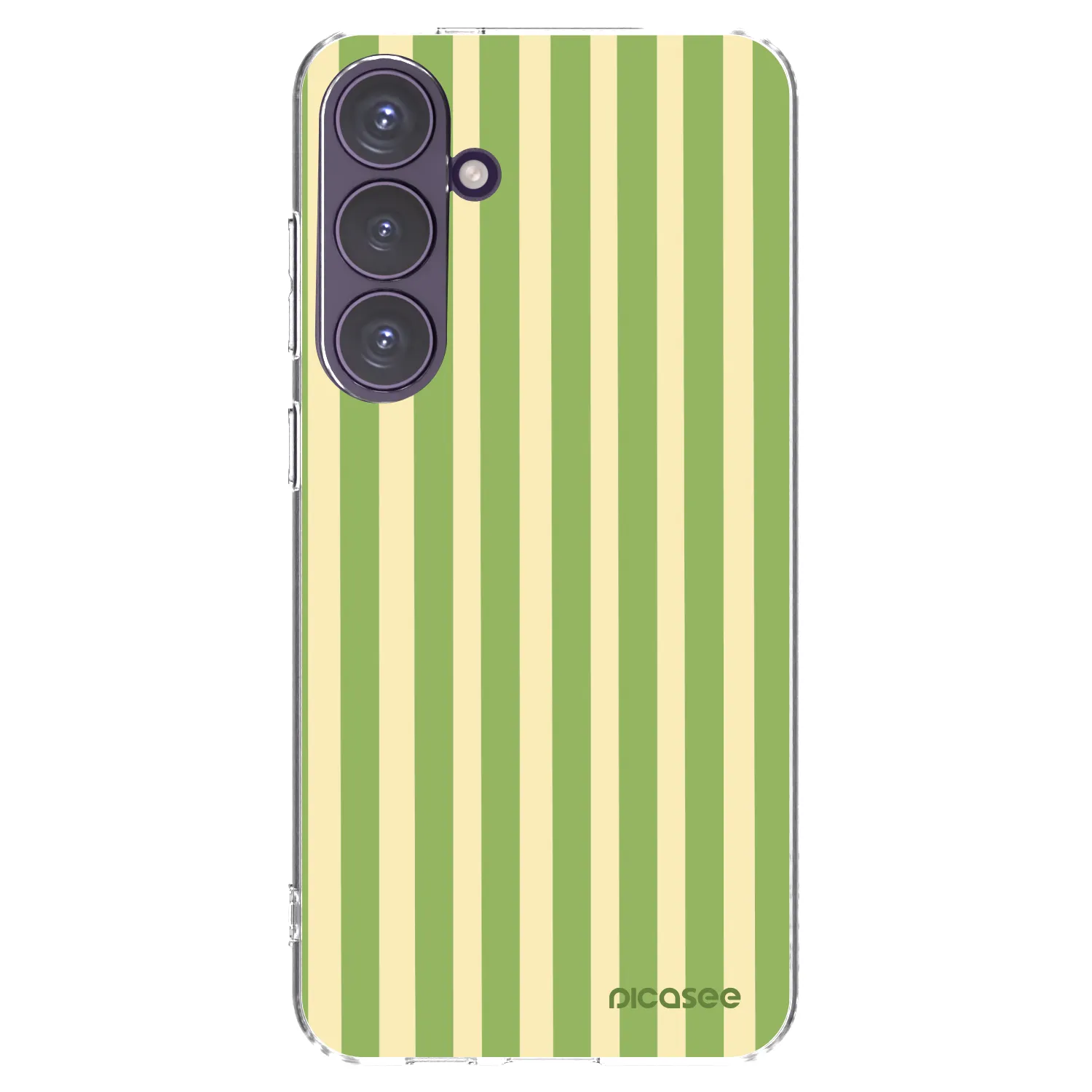 Picasee silikonska prozirna maskica za Samsung Galaxy S24+ S926B 5G - Lines Matcha
