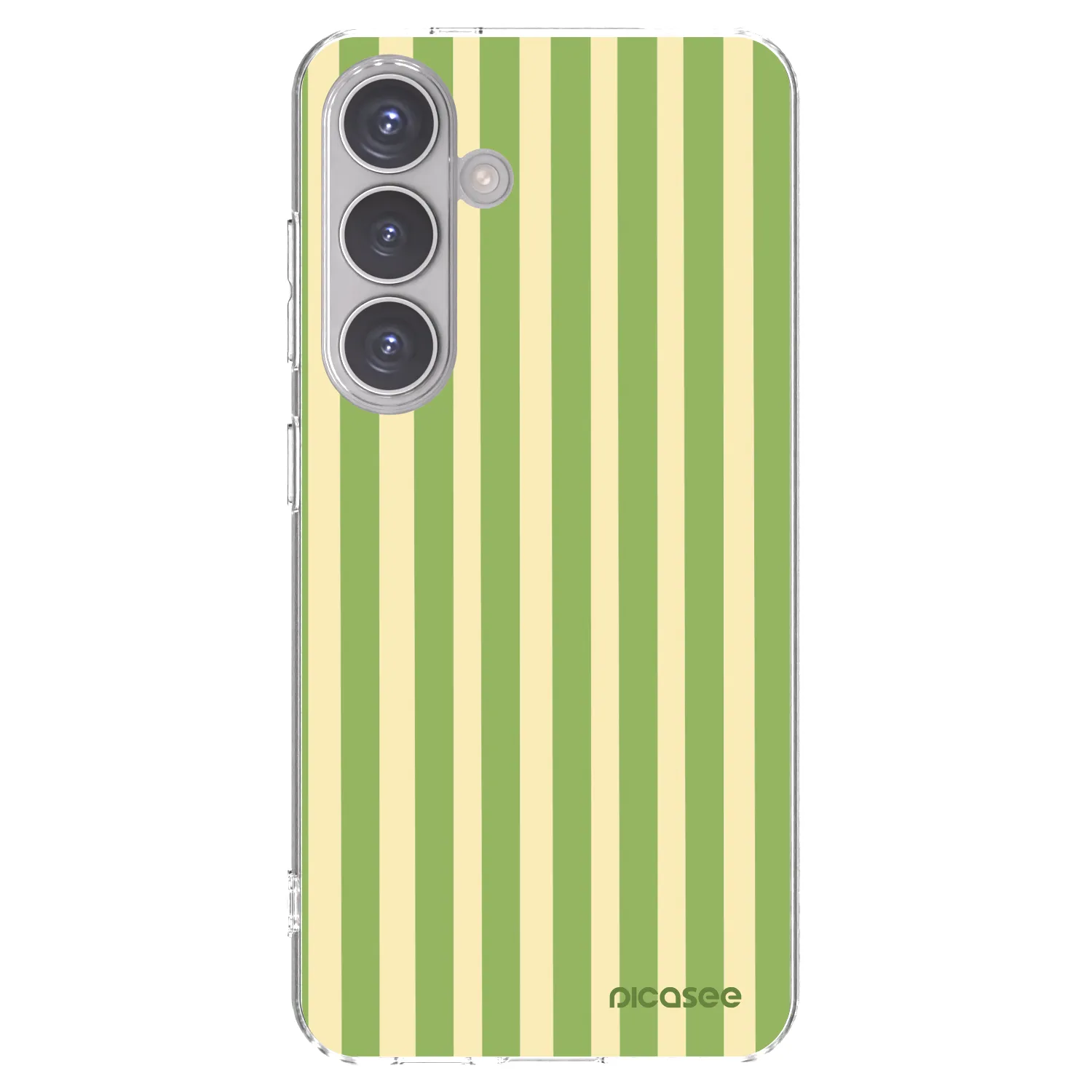 Picasee silikonska prozirna maskica za Samsung Galaxy S24 S921B 5G - Lines Matcha