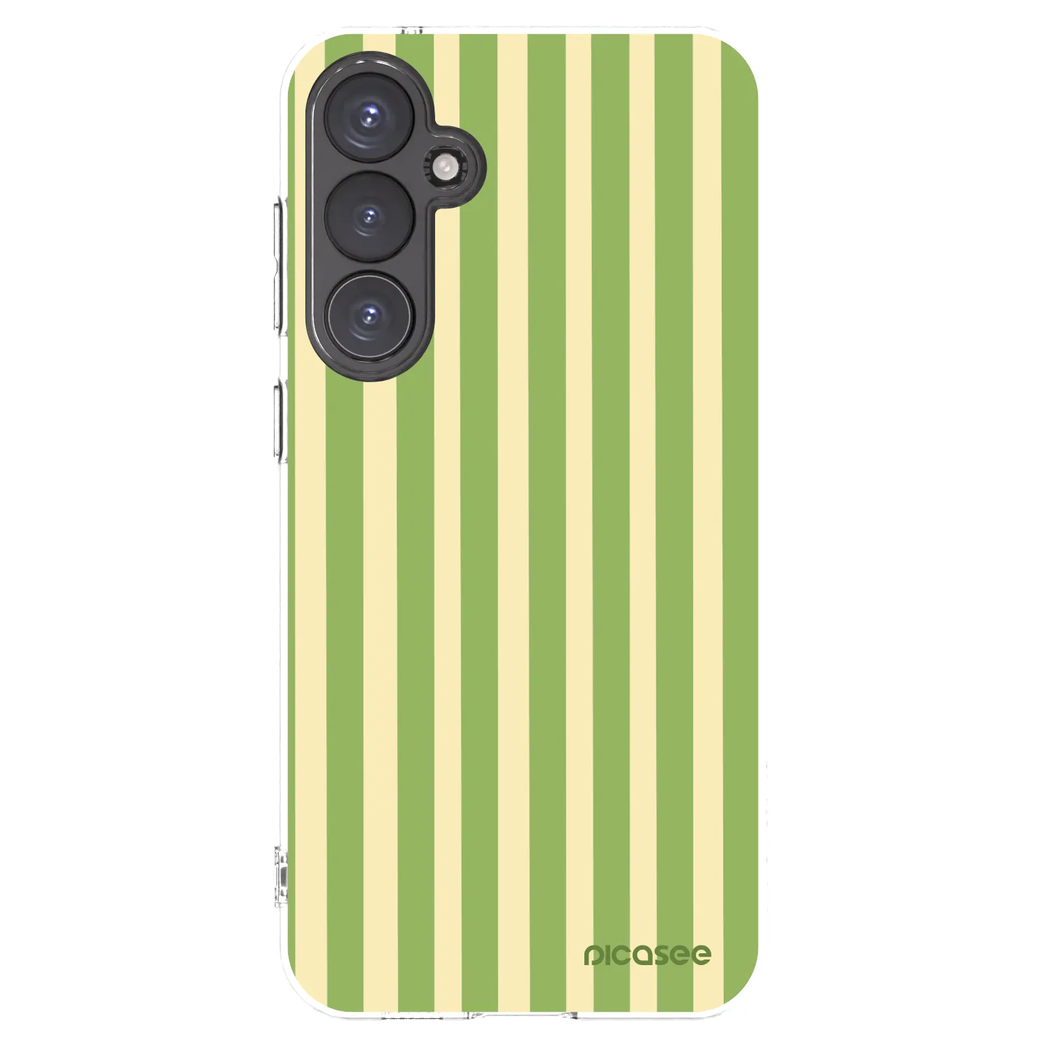 Picasee silikonska prozirna maskica za Samsung Galaxy S23 FE S711B - Lines Matcha