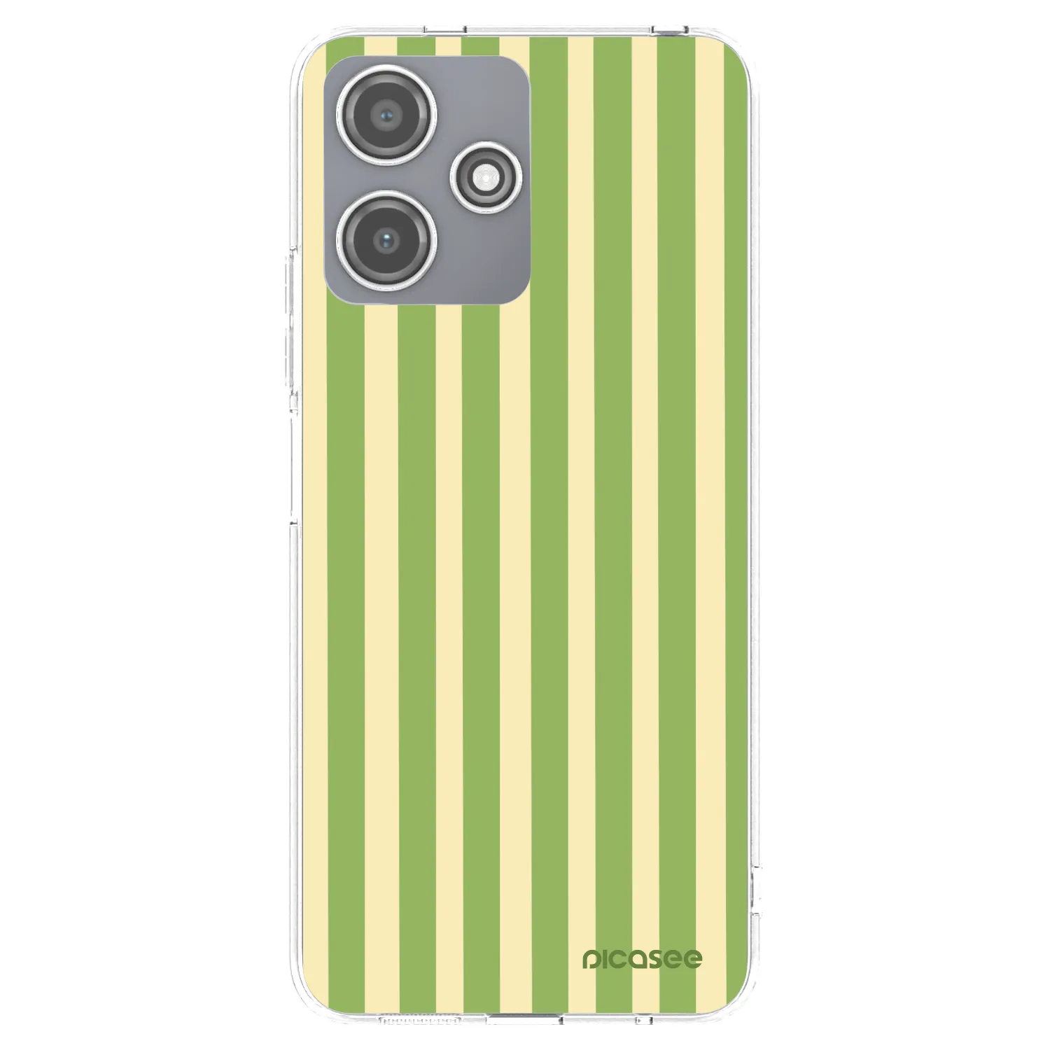 Picasee silikonska prozirna maskica za Xiaomi Redmi 12 5G - Lines Matcha