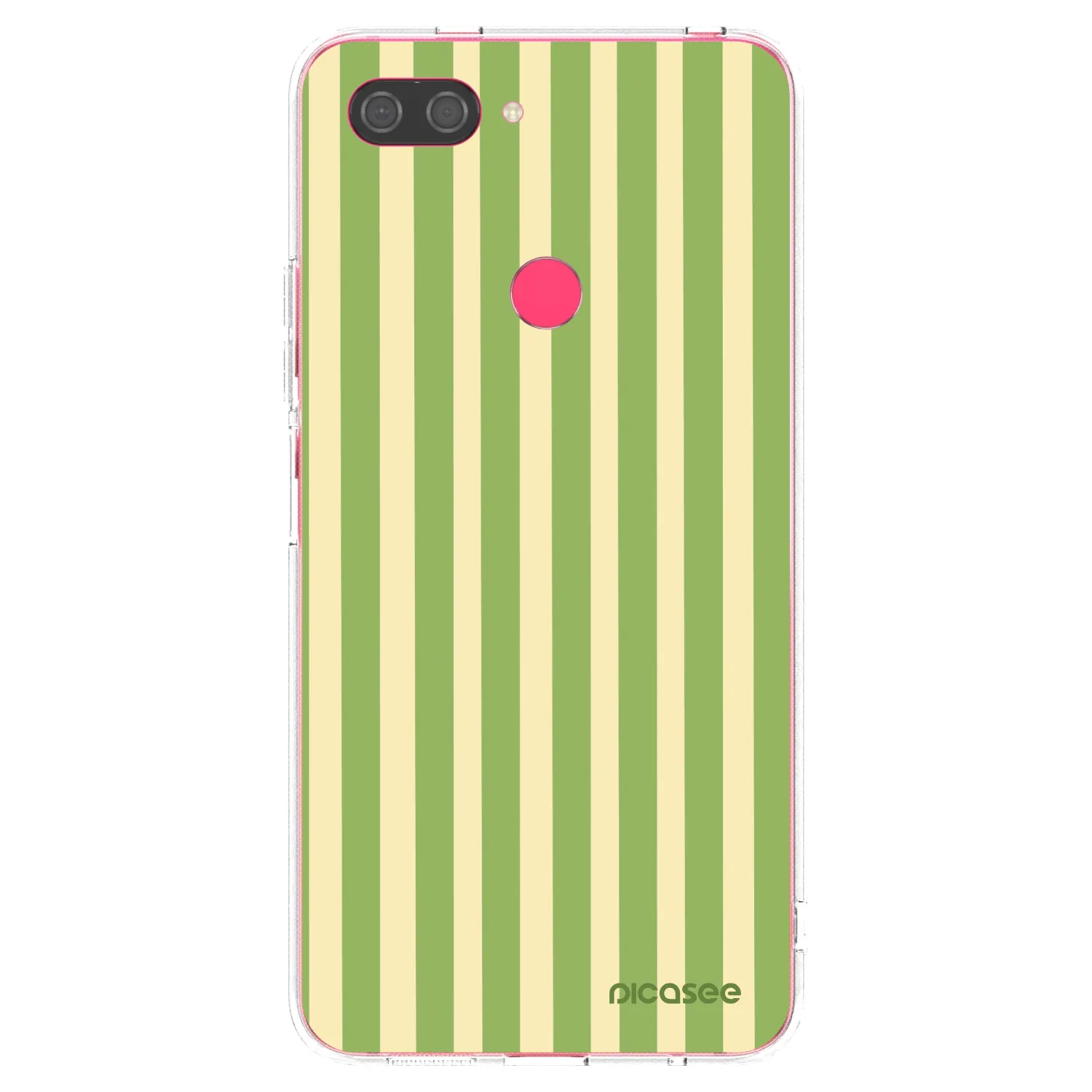 Picasee silikonska prozirna maskica za Xiaomi Mi 8 Lite - Lines Matcha