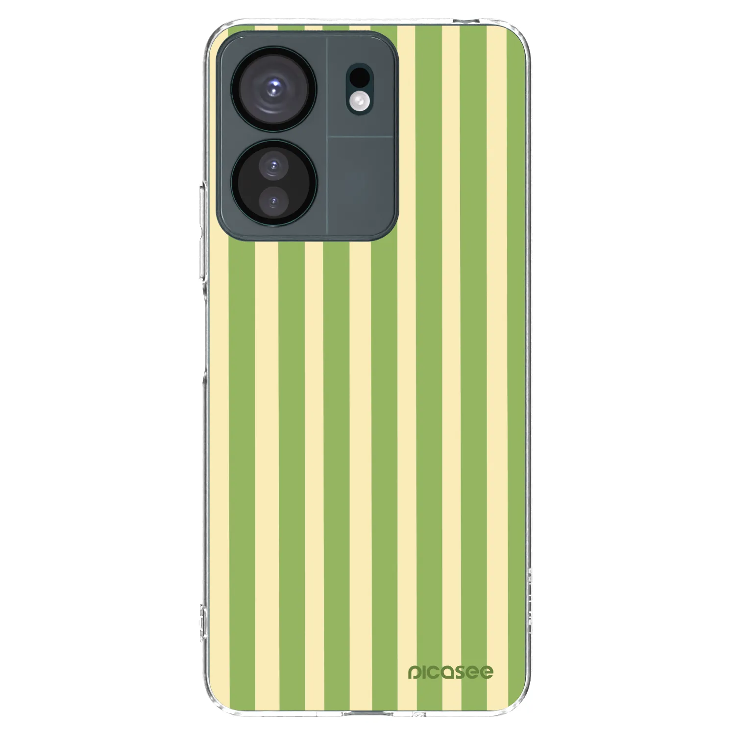 Picasee silikonska prozirna maskica za Xiaomi Redmi 13C 4G - Lines Matcha