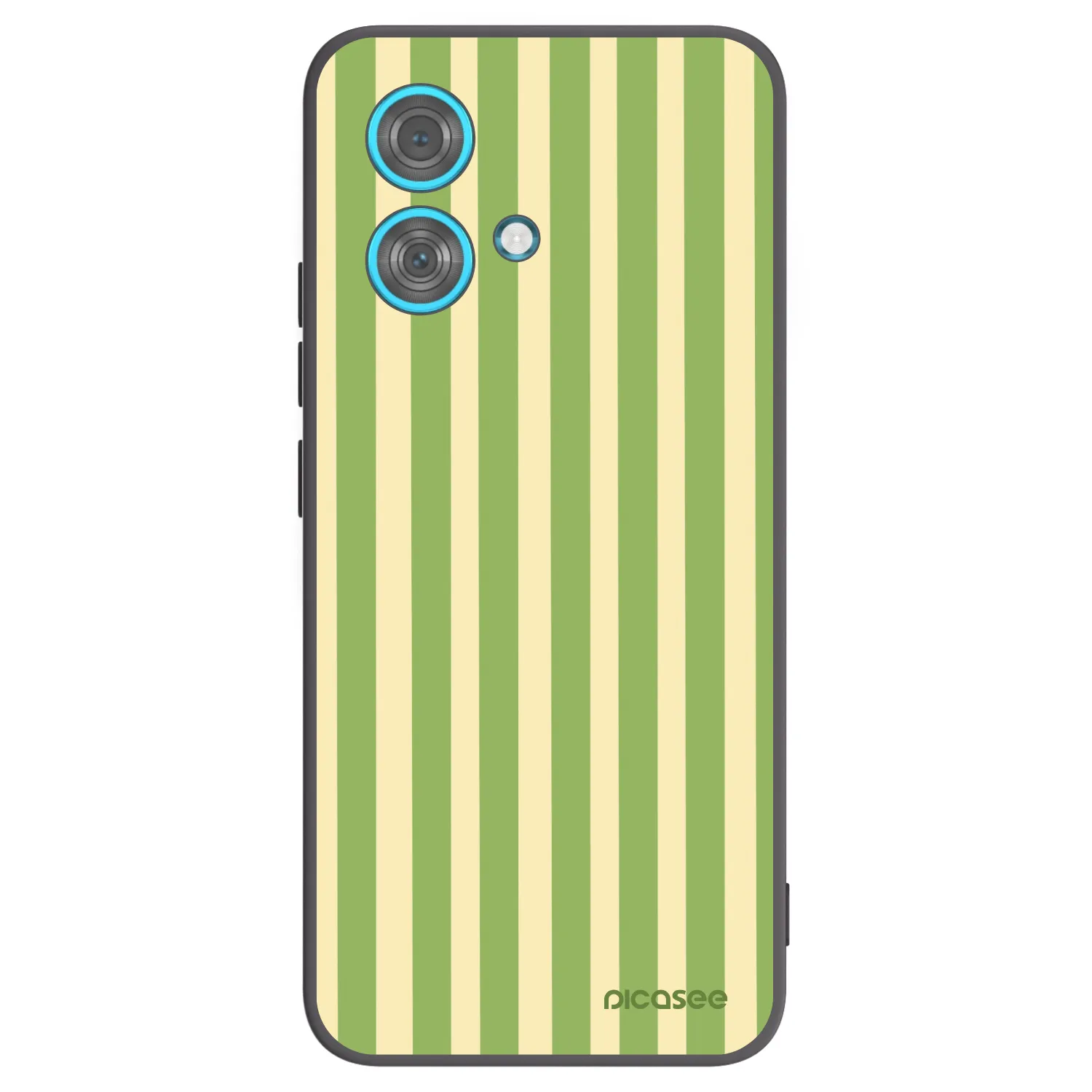 Picasee crna silikonska maskica za Motorola Edge 40 Neo - Lines Matcha